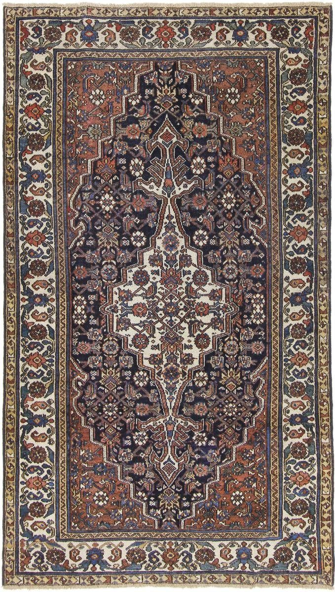 Orientteppich Hamadan 116x206 Handgeknüpfter Orientteppich / Perserteppich, Nain Trading, rechteckig, Höhe: 8 mm