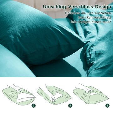 Bettwäsche 100% Polyester Bettwäsche-Sets, SUBRTEX, mit Reißverschluss