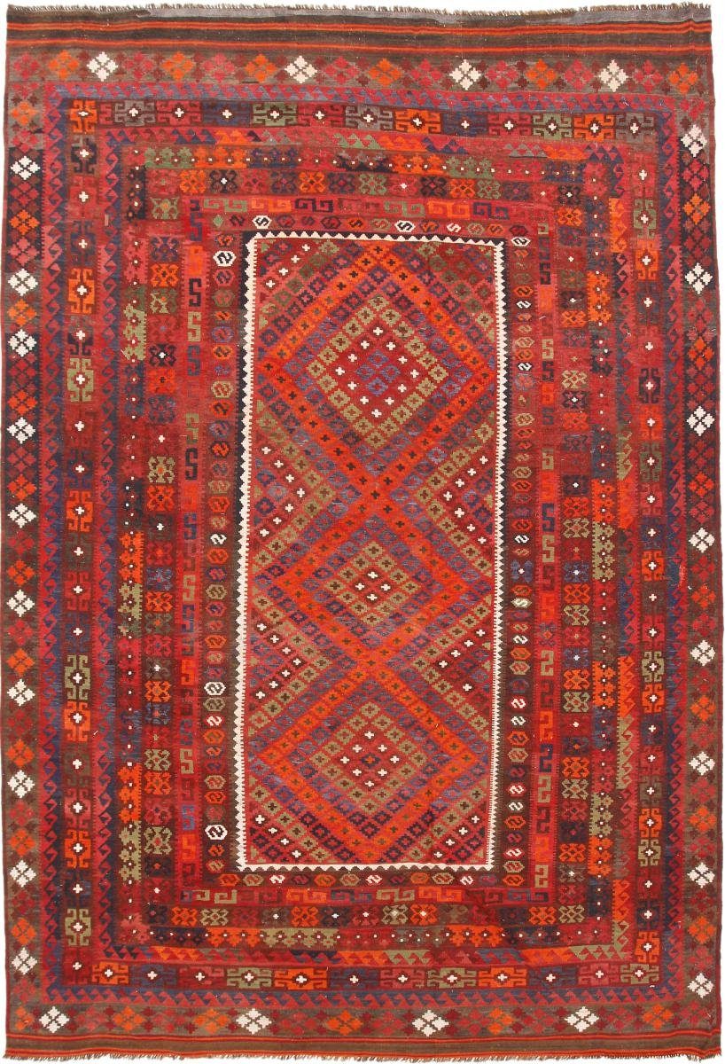 Orientteppich Kelim Afghan Antik 262x381 Handgewebter Orientteppich, Nain Trading, rechteckig, Höhe: 3 mm