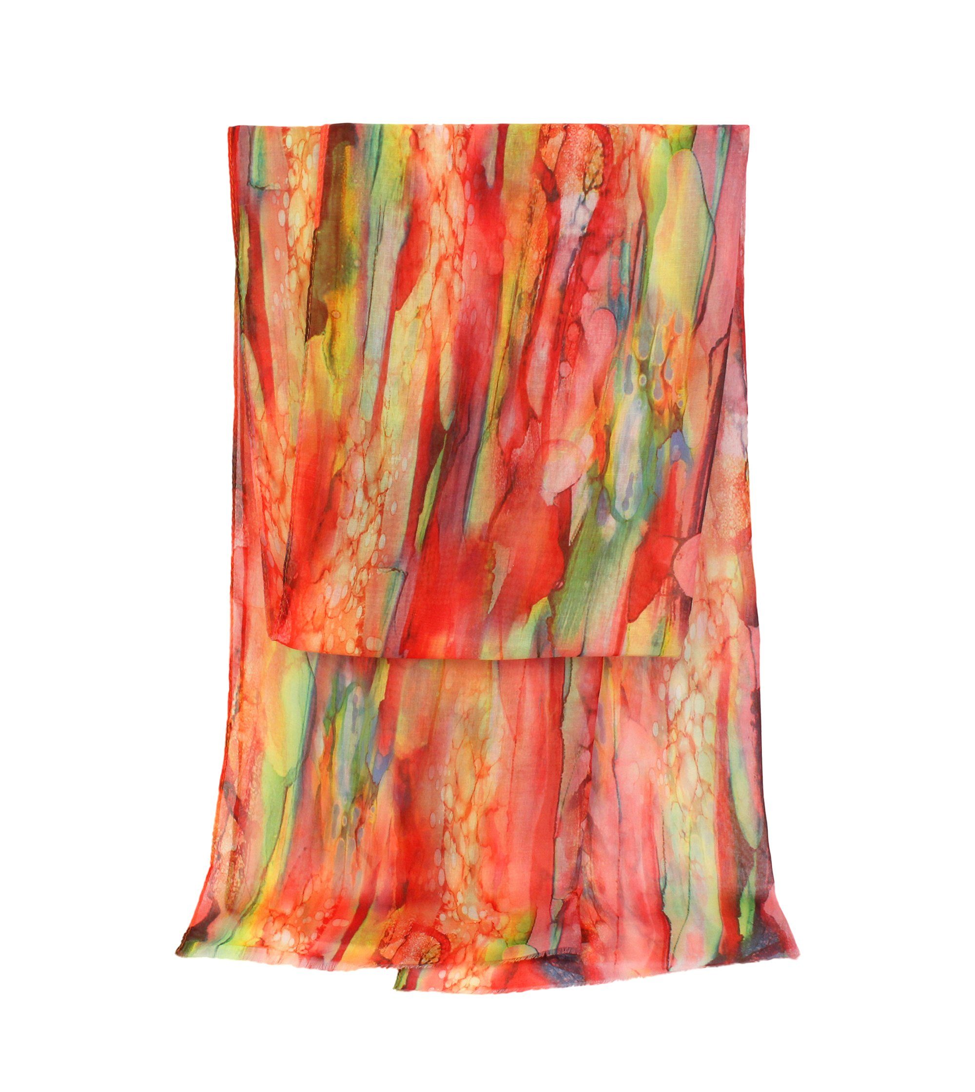 ZEBRO Modeschal Sommertuch Aquarellfarben günstig online kaufen