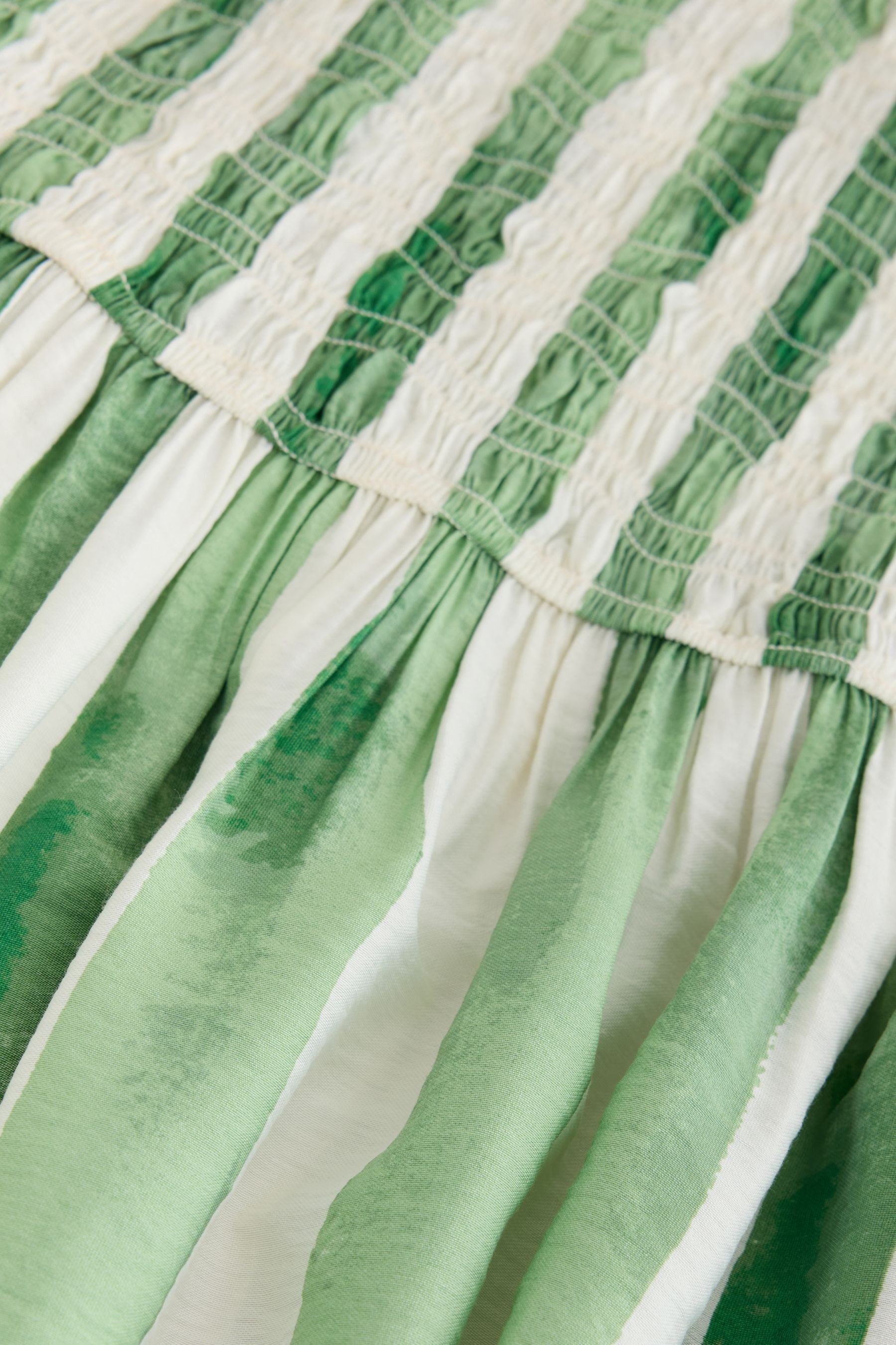 Next Maxikleid Gerafftes Maxikleid mit V-Ausschnitt (1-tlg)