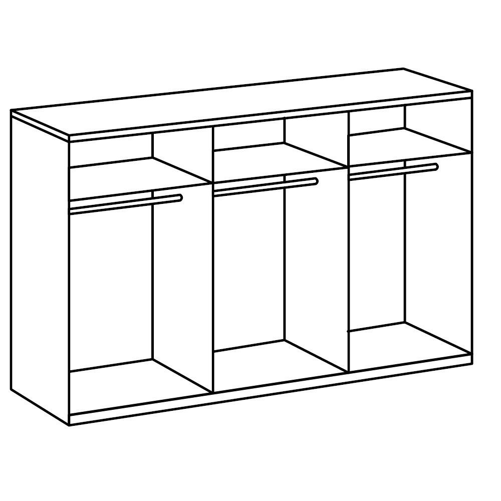 möbel-direkt.de Komplettschlafzimmer Malmö in Plankeneiche und Grafit, (Komplett-Set, 5-tlg., Verschiedene Schrankbreiten wählbar), Made in Germany