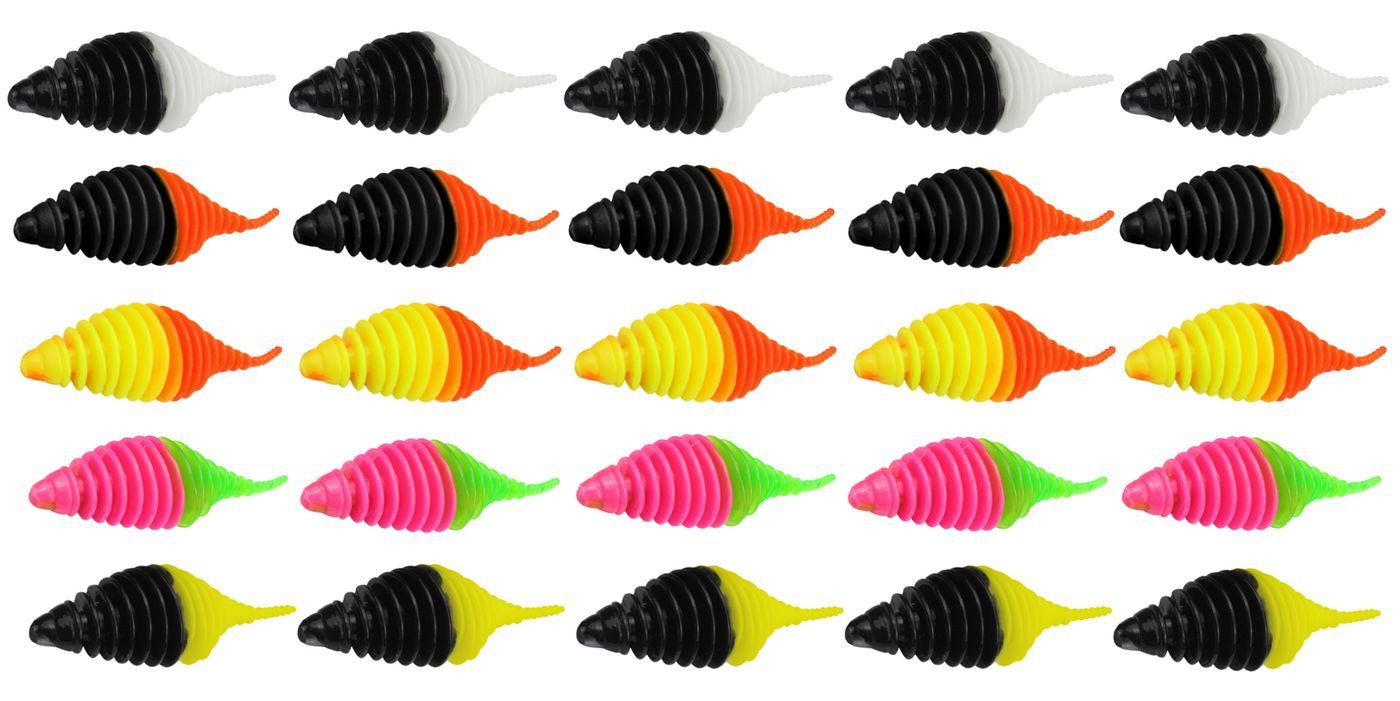 Kunstköder 25 FTM Omura Baits Pongo 6,5cm 3,2g Käse - Forellenjig Set