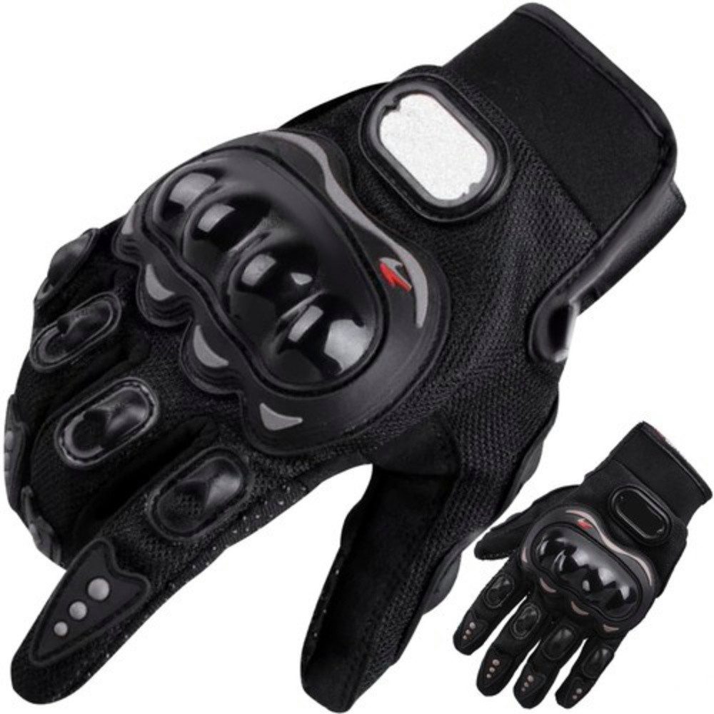 Trizand Motorradhandschuhe Schutzhandschuhe Motorrad XL (Spar-Set, 1-St., höher Grip) Verstellbare Manschetten mit Klettverschluss für individuellen Sitz