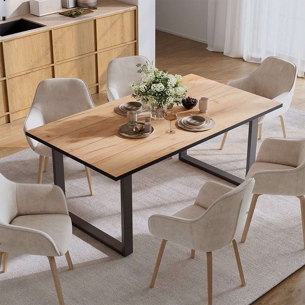 Vicco Esstisch Avido, Goldkraft Eiche, 180 x 100 cm (1-St)