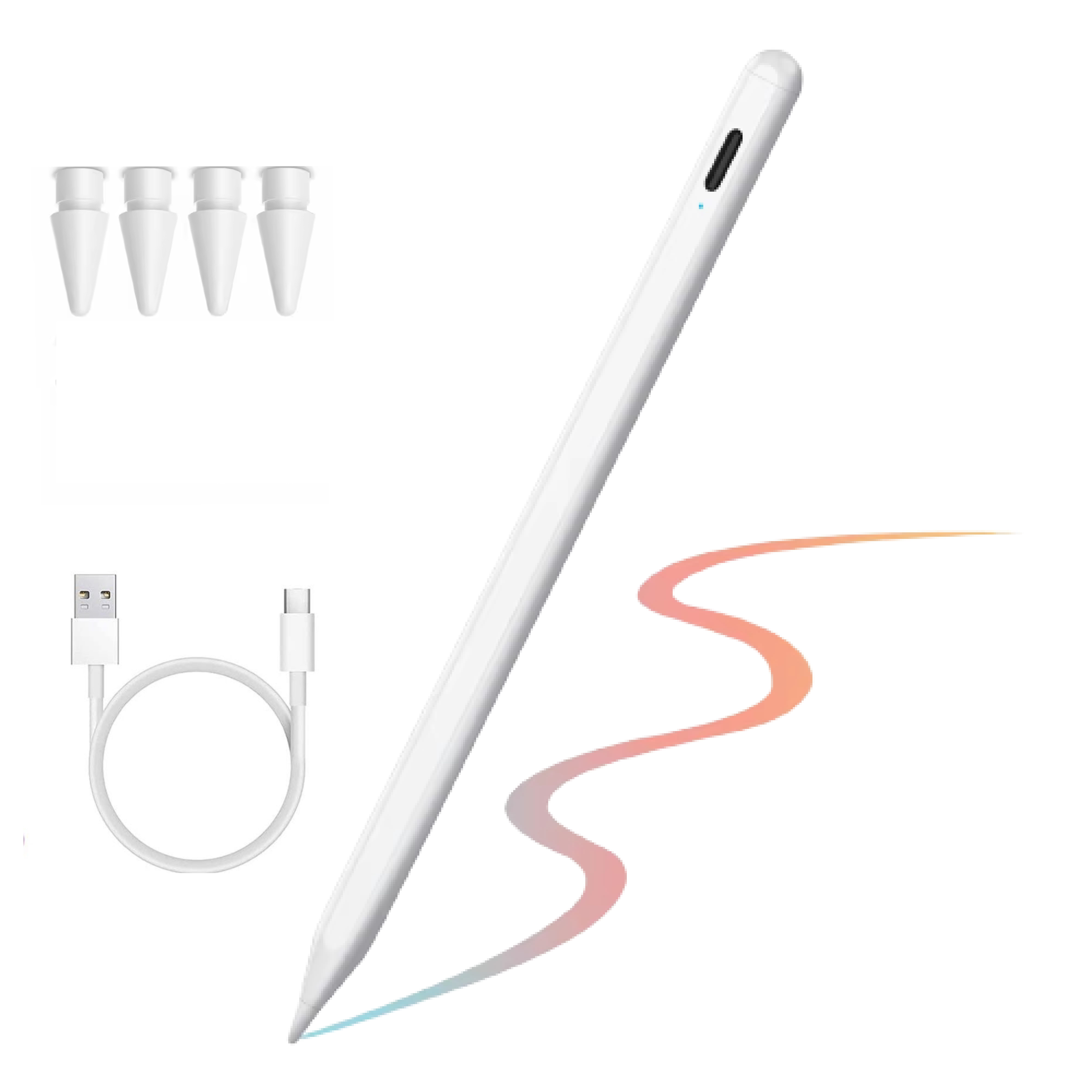 Futurea Eingabestift iPad Pencil Stylus Stift Apple Pencil für Apple iPad Pro Air Mini (Set, 1-St) Kompatibel mit iPad 6–11, Air 3–7, Pro 11/12,9, Mini 5/6, M4/M3