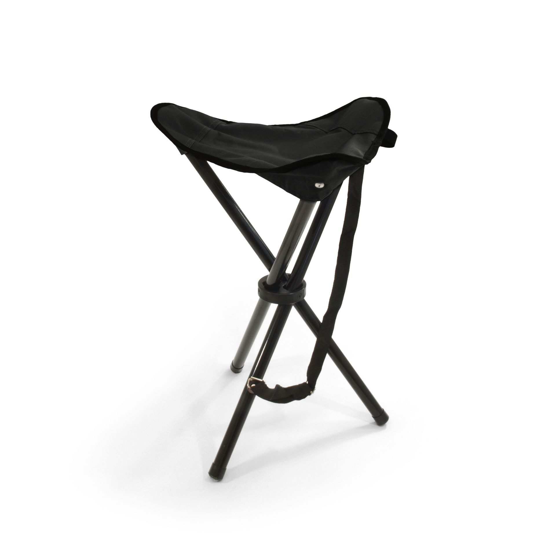 BasicNature Рибальський табурет BasicNature Dreibeinhocker 'Travelchair' schwarz