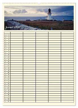 CALVENDO Wandkalender Urlaubsparadiese - Familienplaner (Premium, hochwertiger DIN A2 Wandkalender 2023, Kunstdruck in Hochglanz)