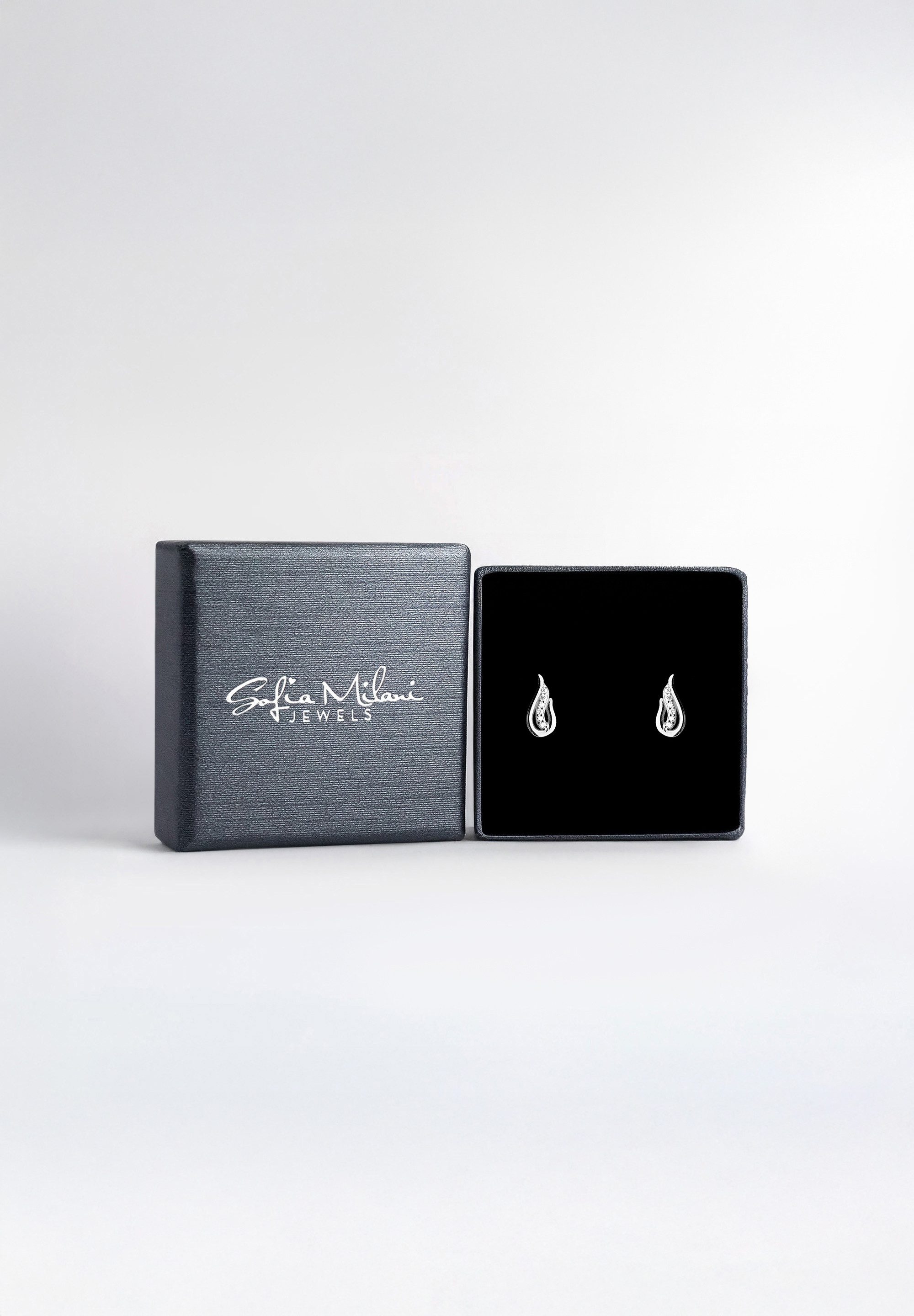 Sofia Milani Paar Ohrstecker Flügel, 925 Silber Damen Schmuck - E1674