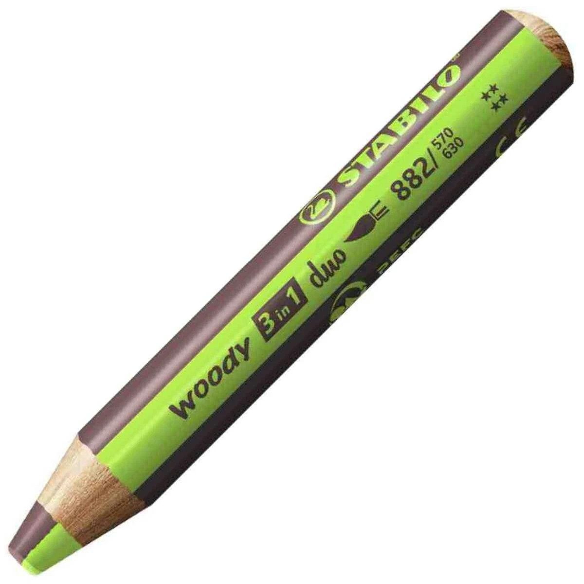 STABILO Buntstift STABILO Woody 3in1 Multitalent-Stift hellgrün/braun