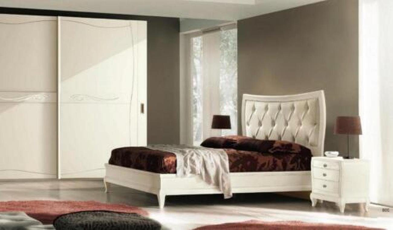 JVmoebel Schlafzimmer-Set, Bett Set Garnitur 3tlg. Betten Nachttisch Doppelbetten Bettgestell