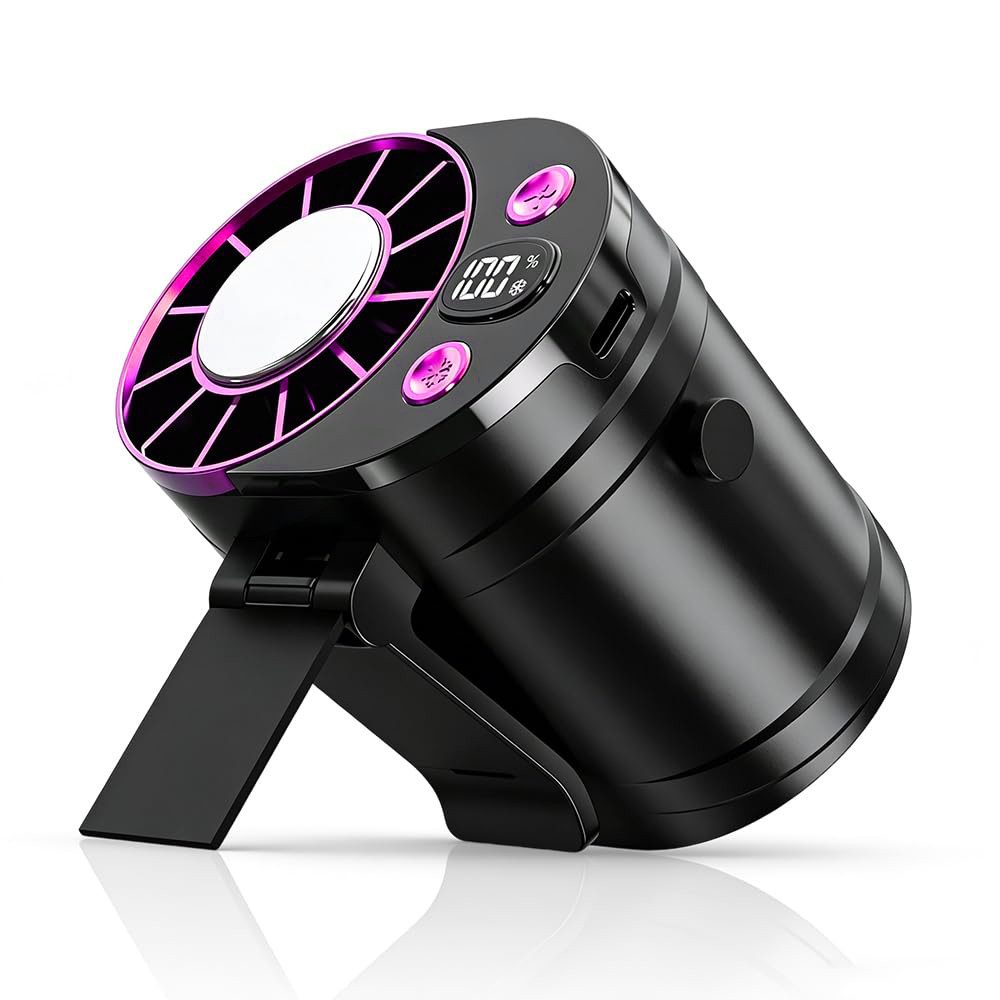 nsihing Mini USB-Ventilator Tragbarer Taillen-und Nackenventilator, tragbarer Ventilator mit Clip, 100 Geschwindigkeitsstufen,Kühlventilator für Zuhause, Büro, unterwegs