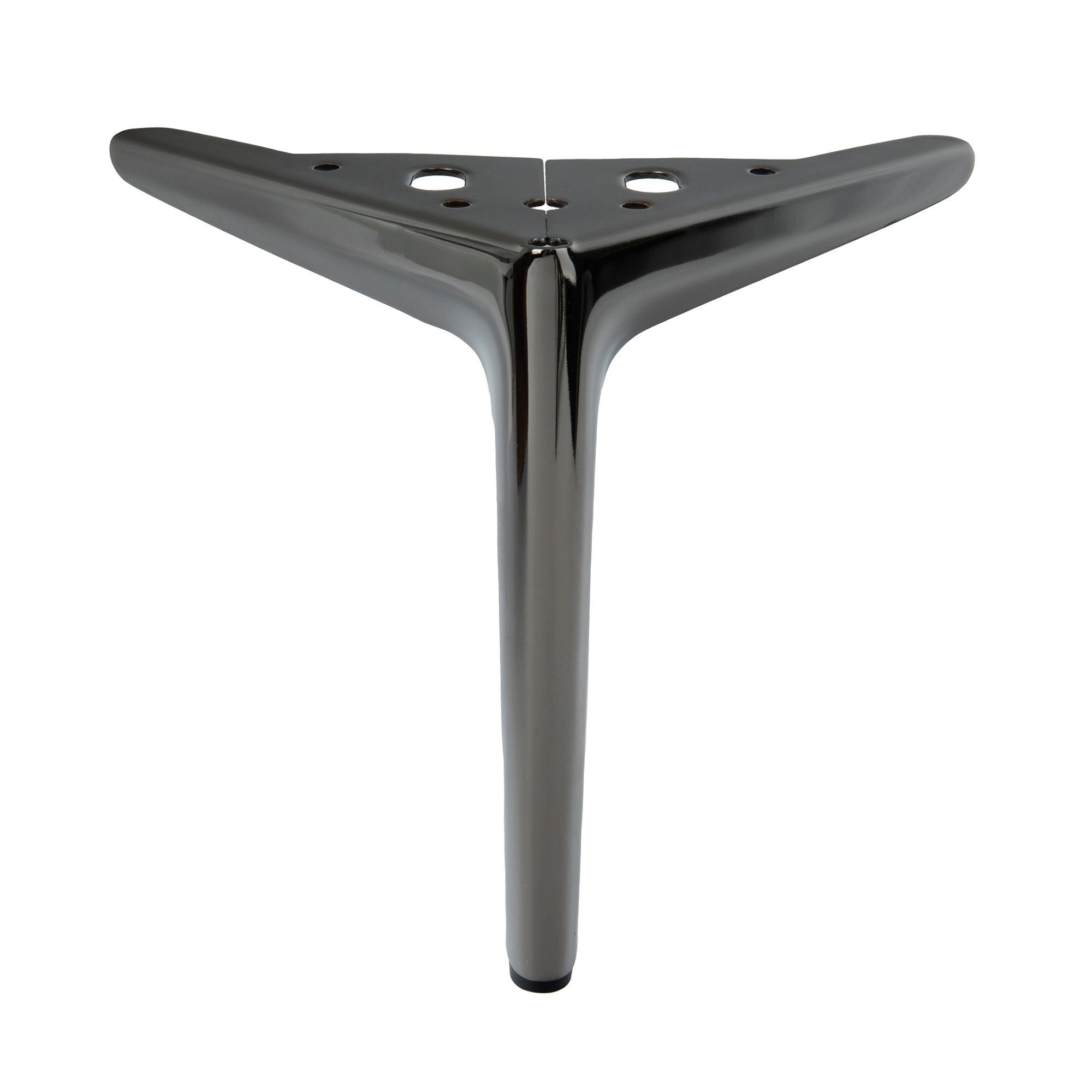 Prima-Online Möbelfuß 4 Stück Möbelfüße Metall möbelbeine Schrank Sofa Couch Dunkles Nickel