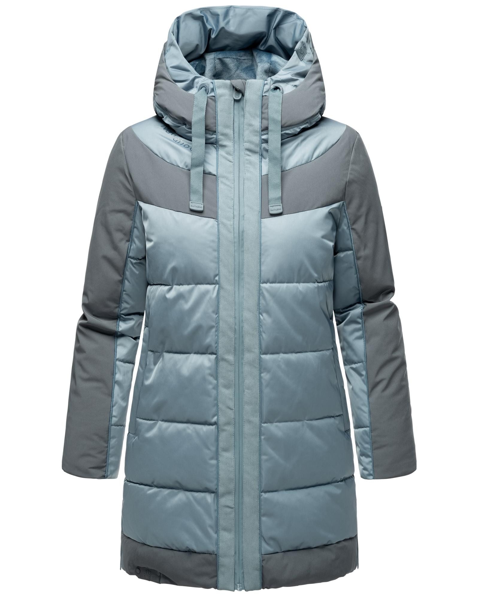 Navahoo Steppjacke Samtkätzchen Modischer, gesteppter Damen Winter Kurzmantel