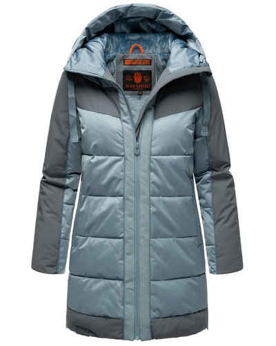 Navahoo Steppjacke Samtkätzchen Modischer, gesteppter Damen Winter Kurzmantel