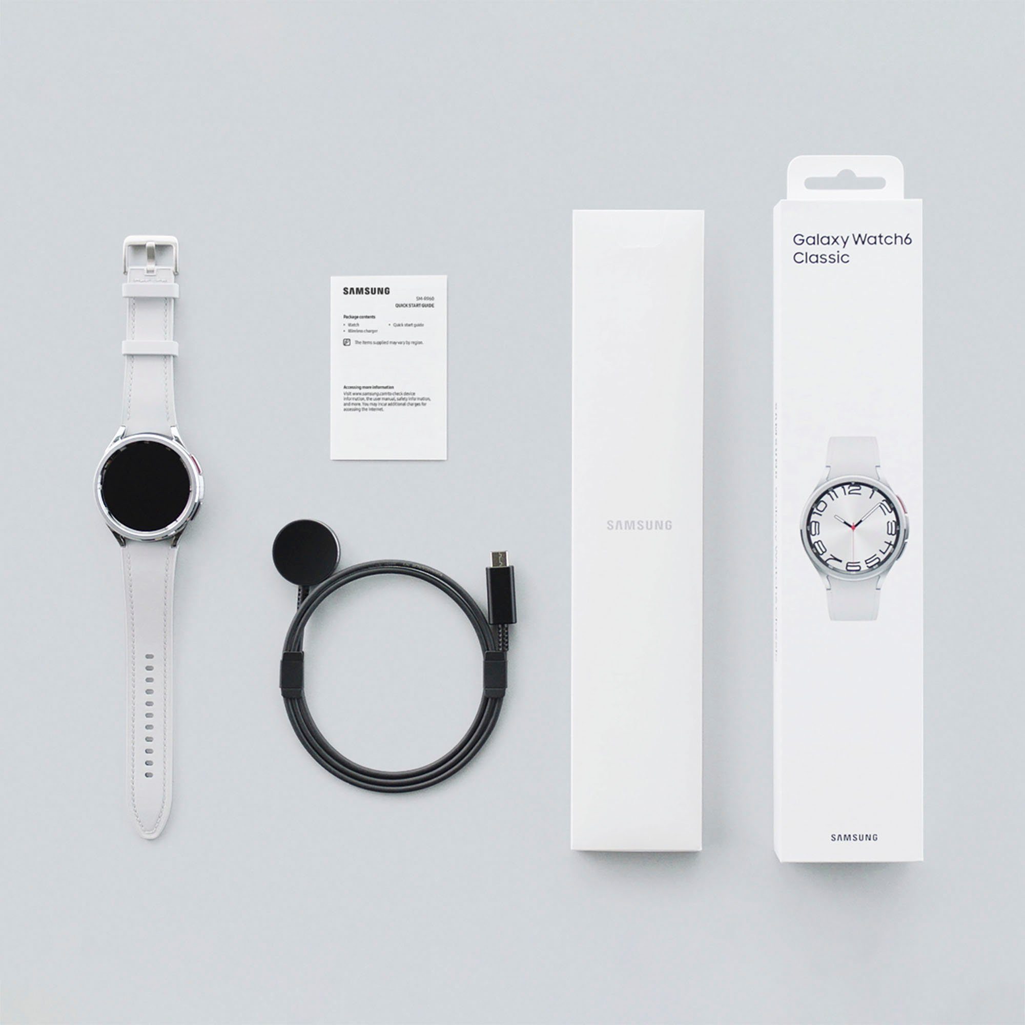 47mm OS (3'73 Samsung) Wear Classic by Watch silberfarben | Smartwatch silberfarben Samsung cm/1'5 Galaxy Zoll, 6