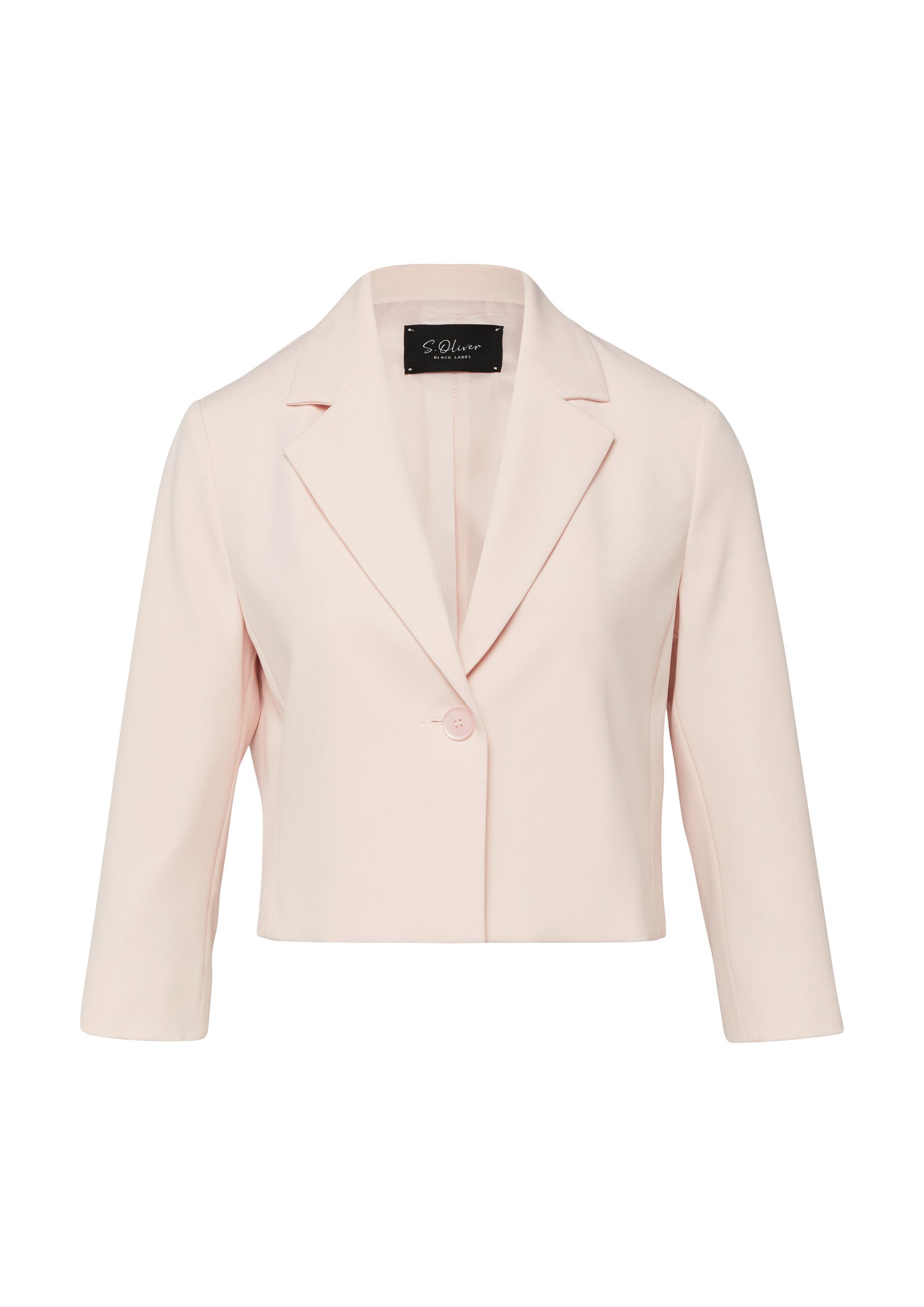 s.Oliver Jackenblazer Indoor-Blazer Cropped Blazer mit verkürztem Ärmel günstig online kaufen