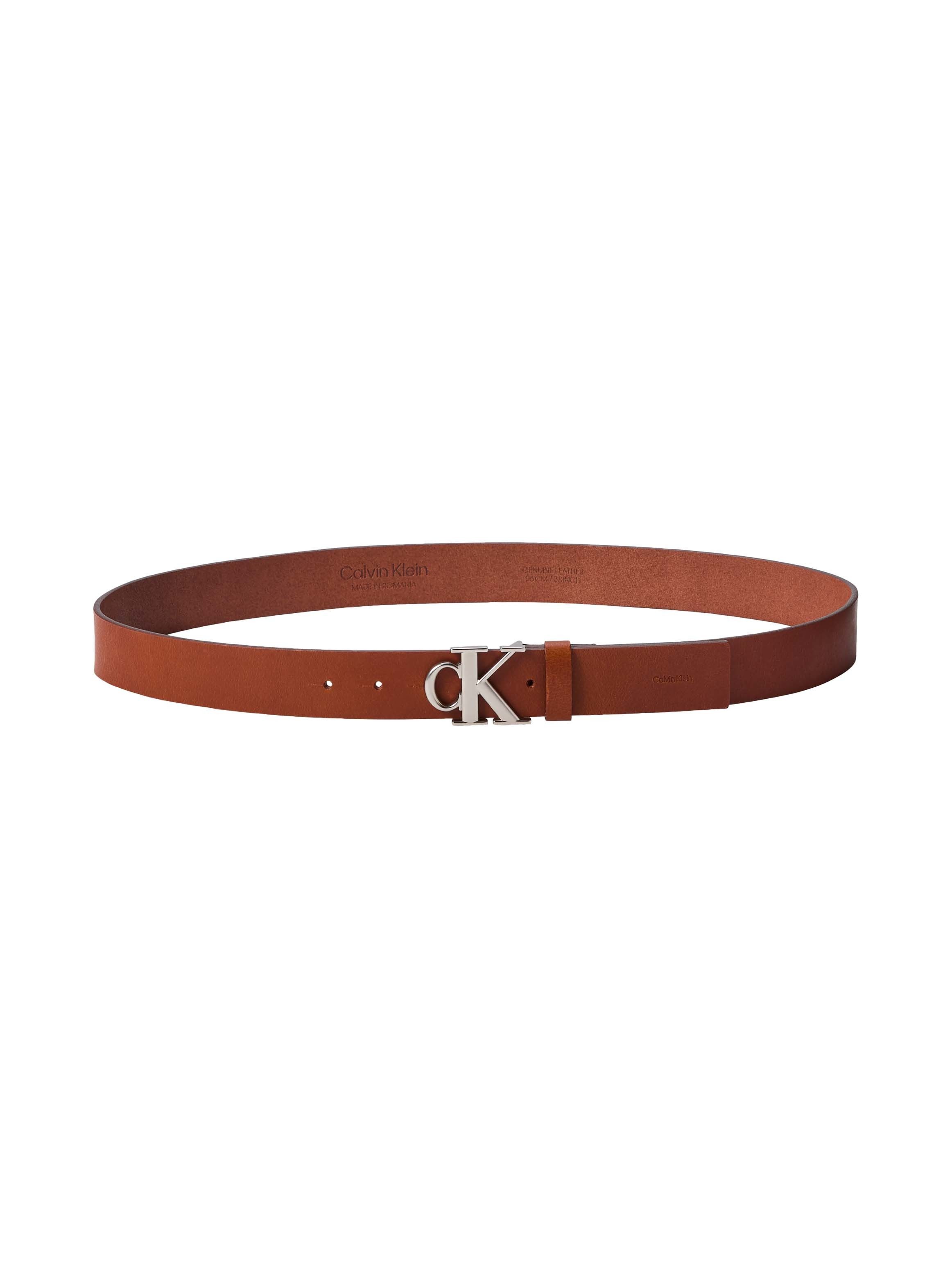 Calvin Klein Ledergürtel CK BUCKLE SMOOTH 35MM Größenverstellbar mit Metall günstig online kaufen