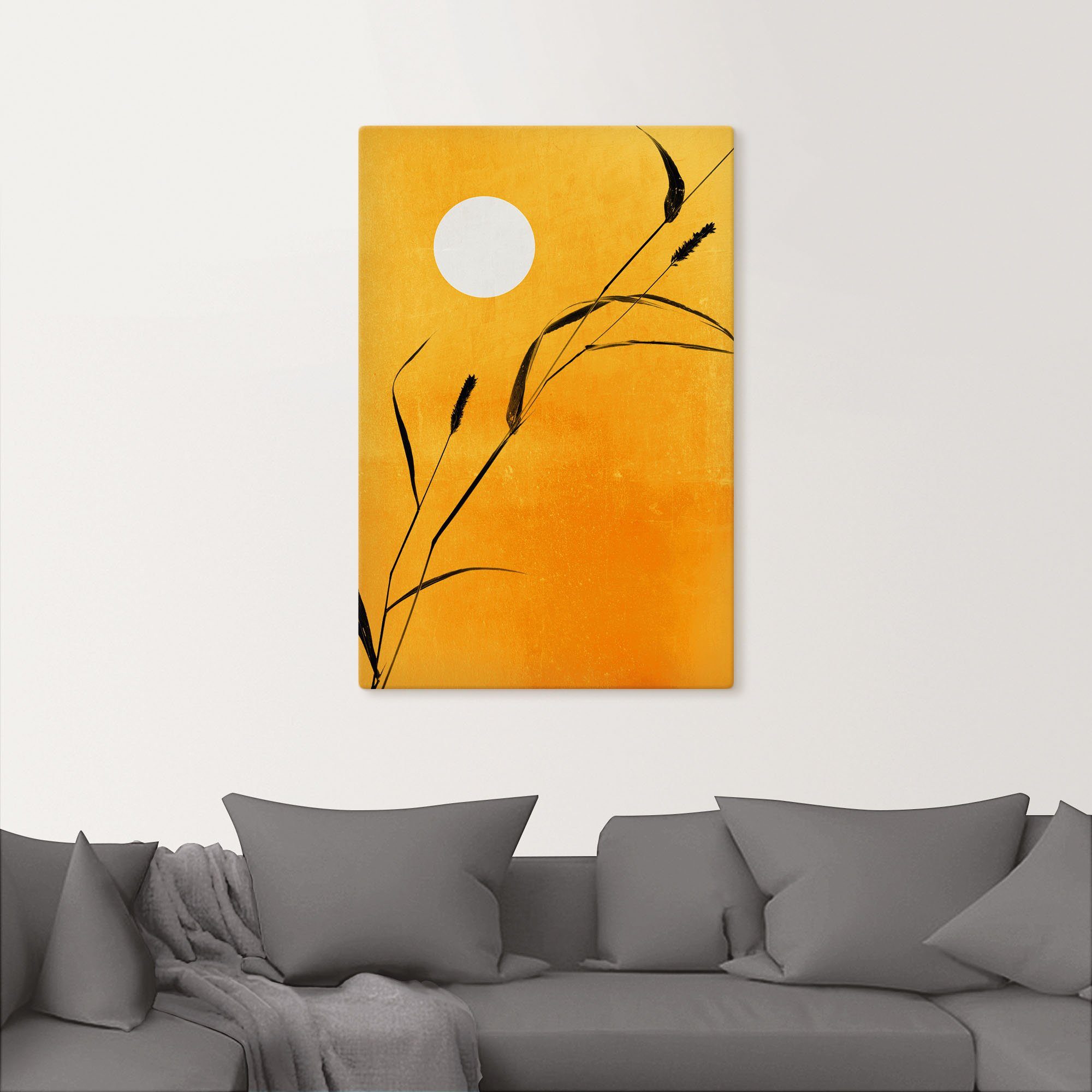 Artland Leinwandbild Sonniger Tag, Pflanzenbilder (1 St), auf Holzrahmen gespannt