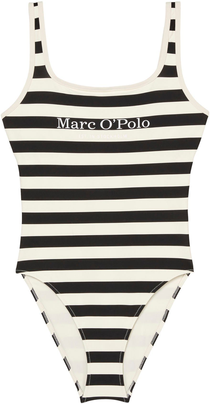 Marc O'Polo Badeanzug Classic Stripes tiefer Rückenausschnitt, Streifen, Lo günstig online kaufen