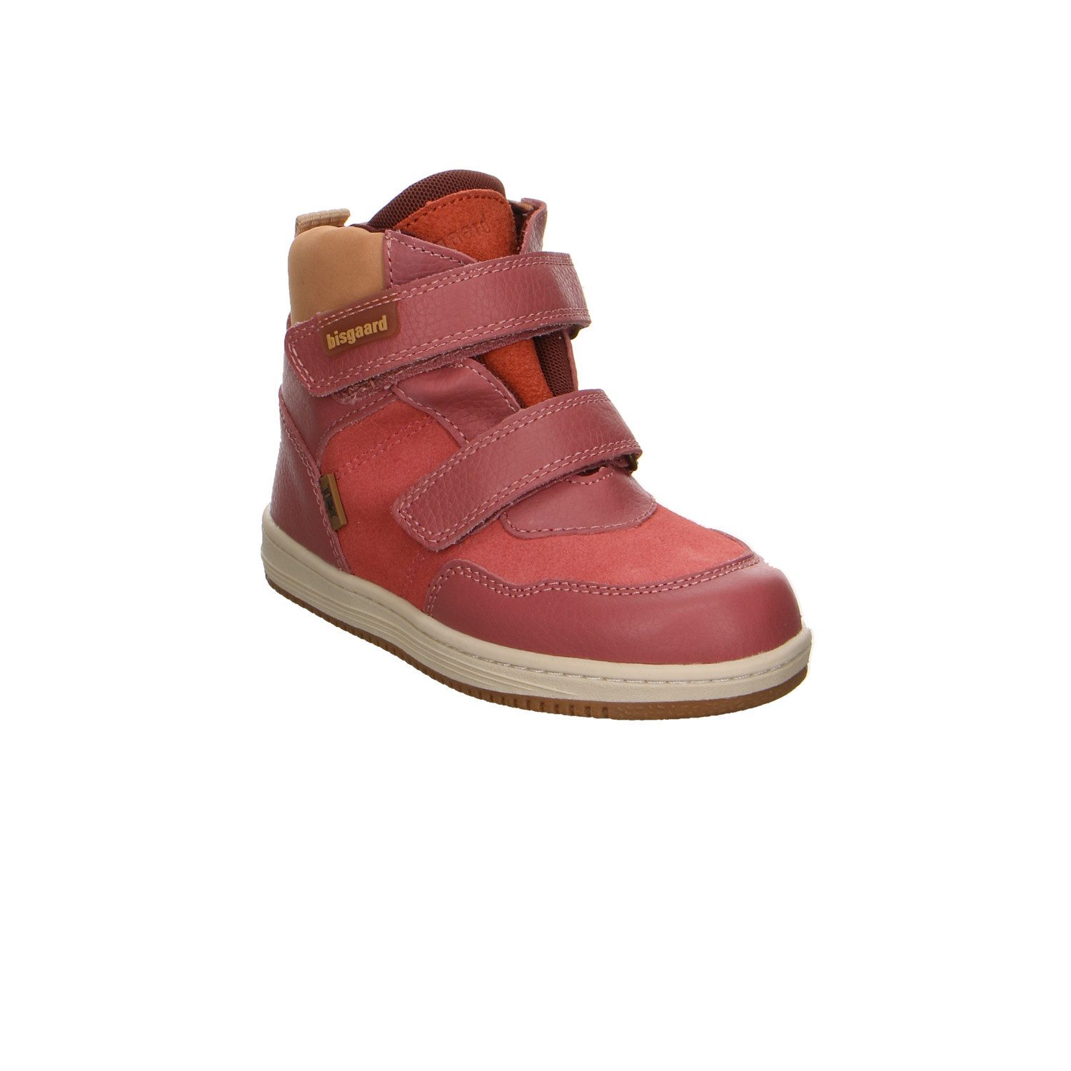 Bisgaard Bisgaard Leder Klettstiefel Winter Mädchen rot Winterstiefelette