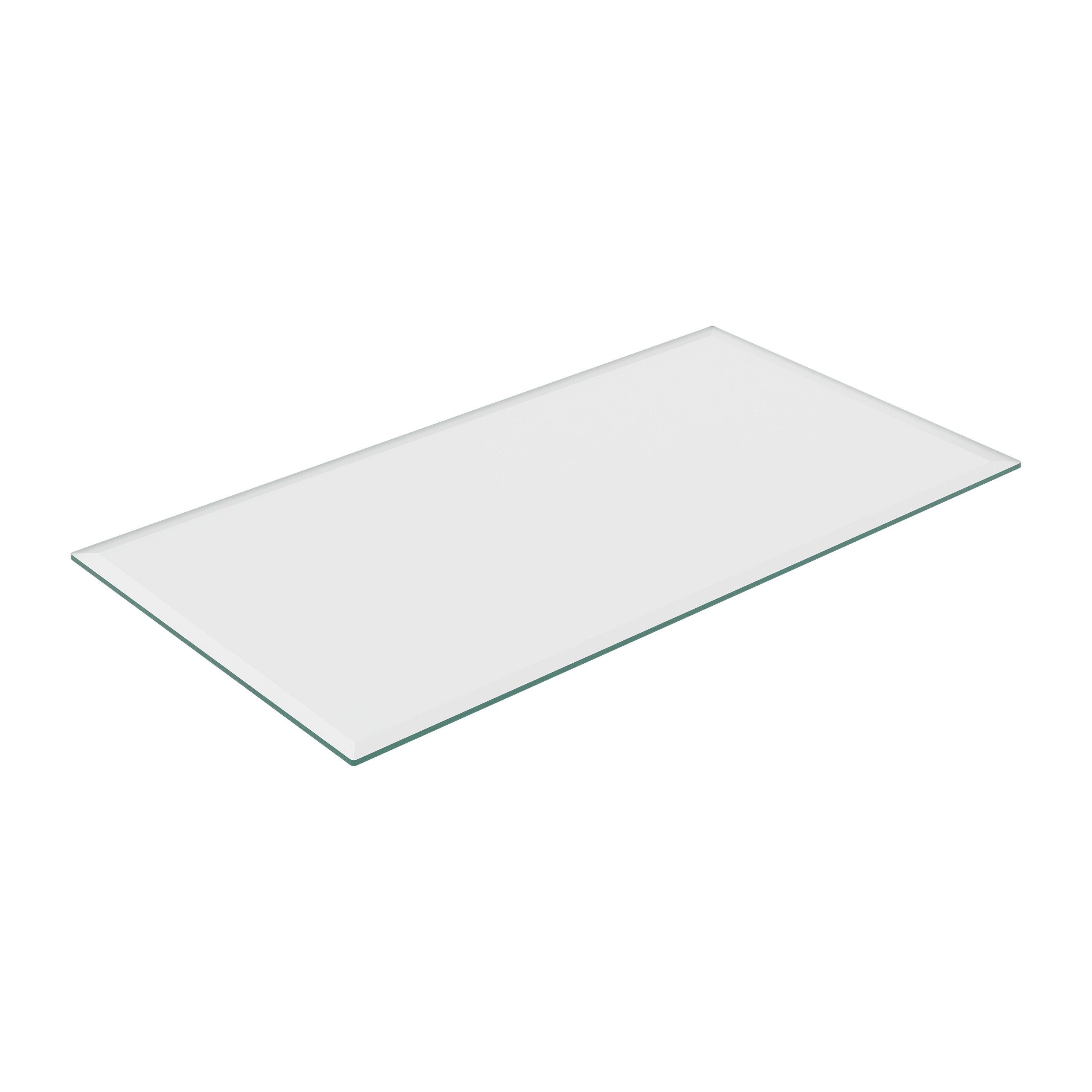 relaxdays Tischplatte Glasplatte 8mm ESG (1 St), 120 x 65 cm