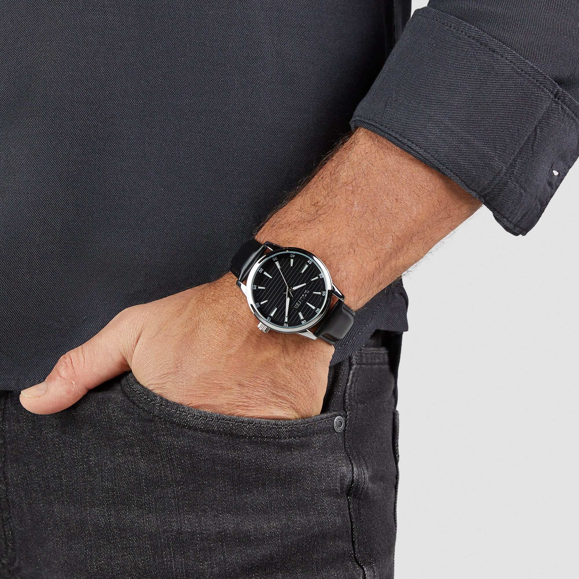 s.Oliver Core Round SO-4409-LQ, Armbanduhr, Herrenuhr, analog