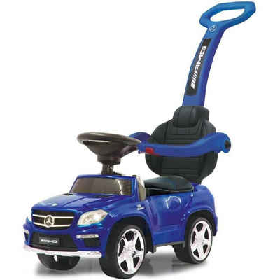 Jamara Rutscherauto Rutscher Mercedes-Benz AMG GL63 blau 2in1, Rutschfahrzeug, Rutscherauto, mit Licht und Sound, abnehmbare Schiebestange, Kippschutz, Flüsterreifen