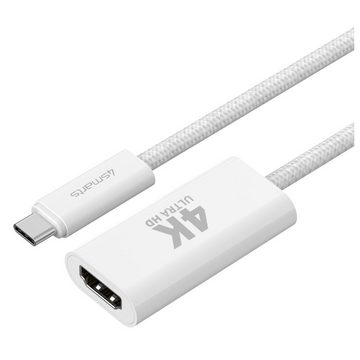 4smarts 540956 - USB-C auf HDMI Kabel - female - 15 cm - weiß HDMI-Kabel, USB-C, USB-C