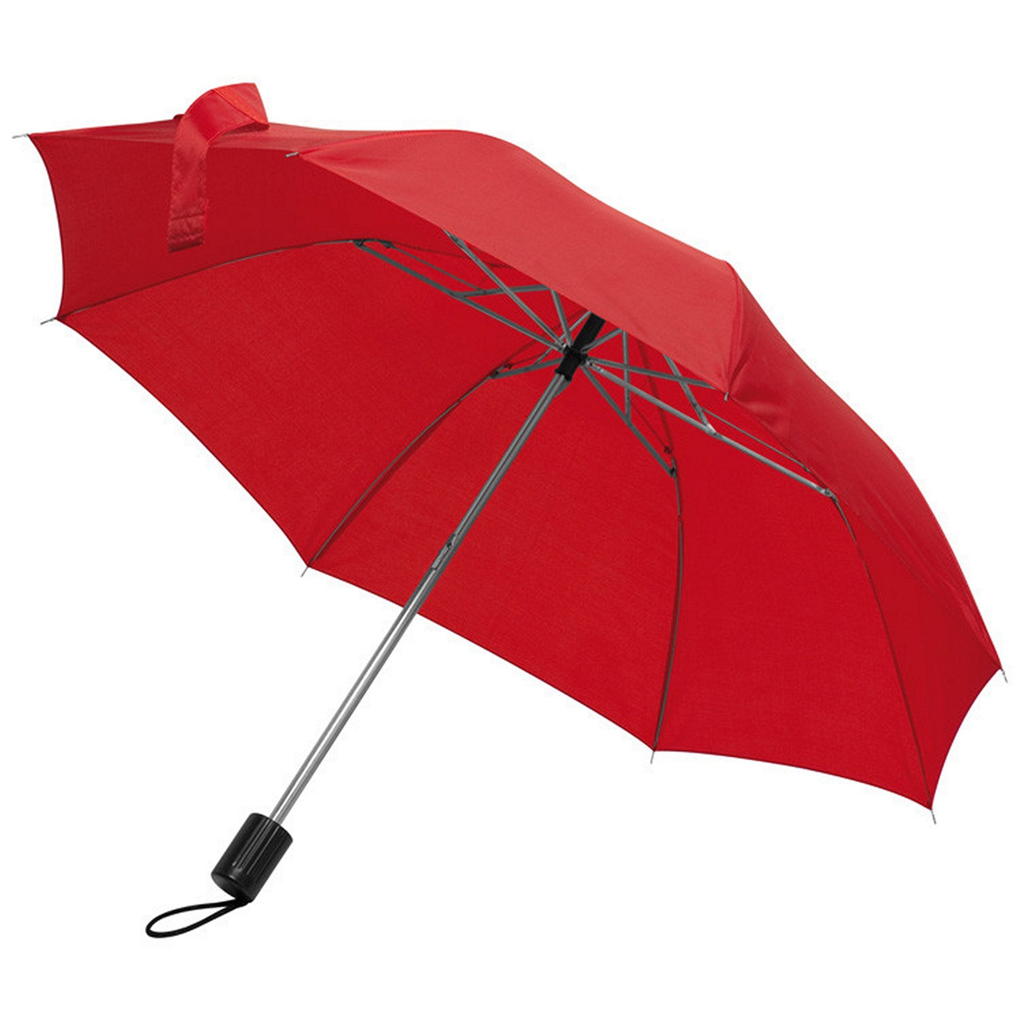 Macma Taschenregenschirm Taschen-Regenschirm / mit Schutzhülle / Farbe: rot