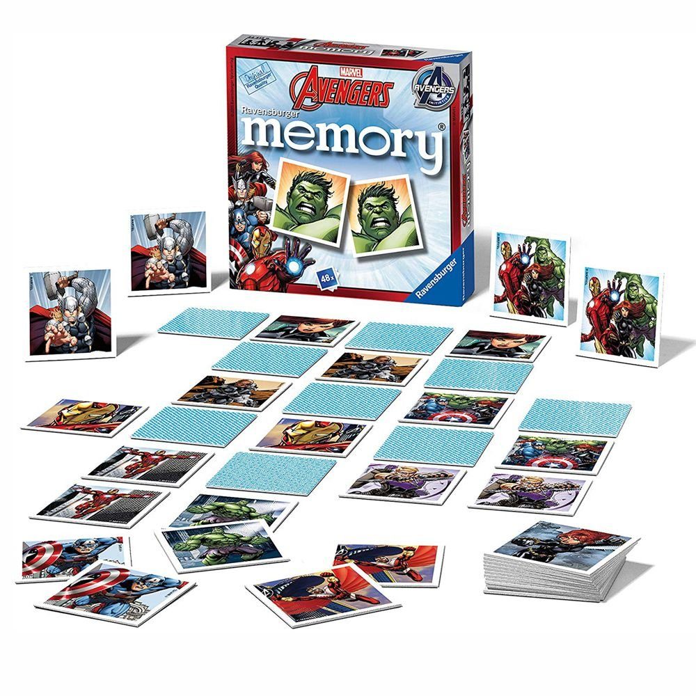 MARVEL Spiel Mini Memory® 48 Bildkarten Marvel Avengers Ravensburger Spiel, Memory