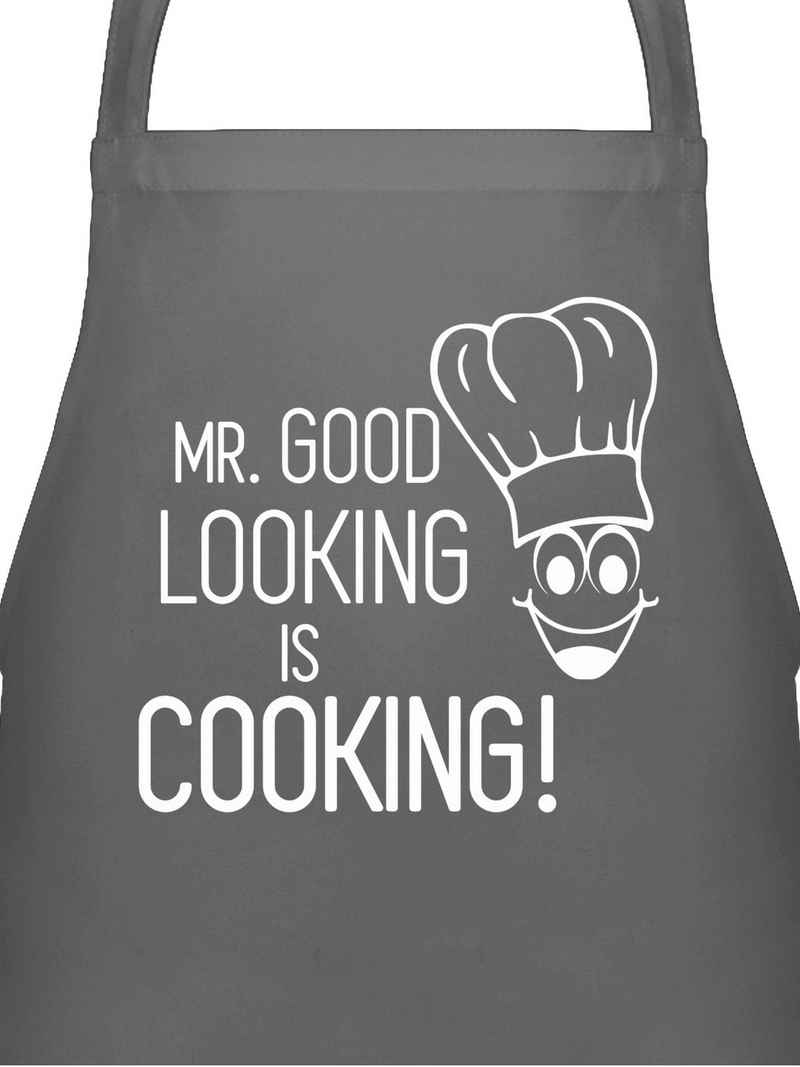 Shirtracer Kochschürze Mr. Good Looking is cooking, (1-tlg), Kochschürze Herren Männer