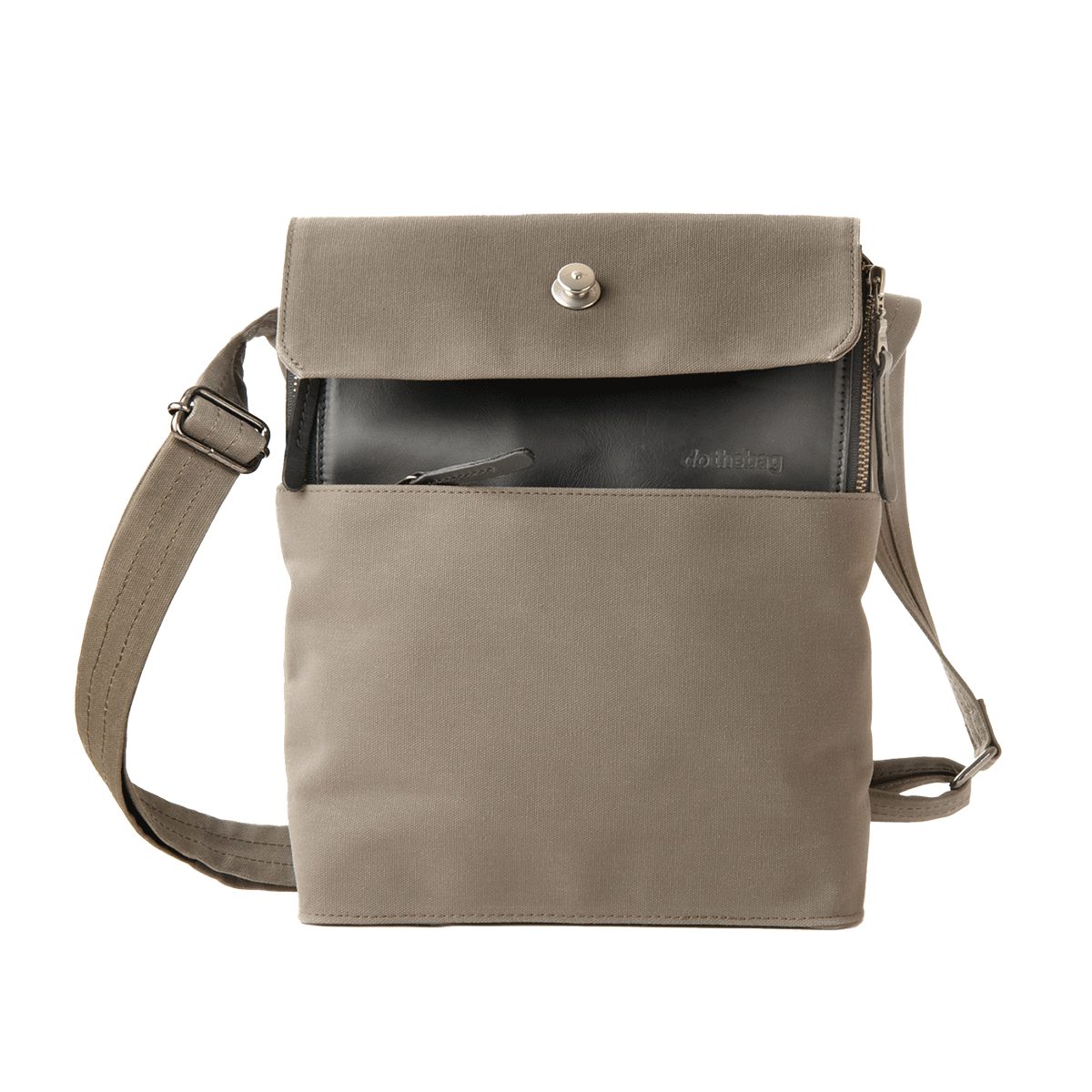 Schultertasche Vergrößerbare Schultertasche, khaki/schwarz.