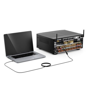 deleyCON deleyCON 0,5m Klinke zu Cinch RCA Kabel 3,5mm Audiokabel Kabel Klinke Audio-Kabel