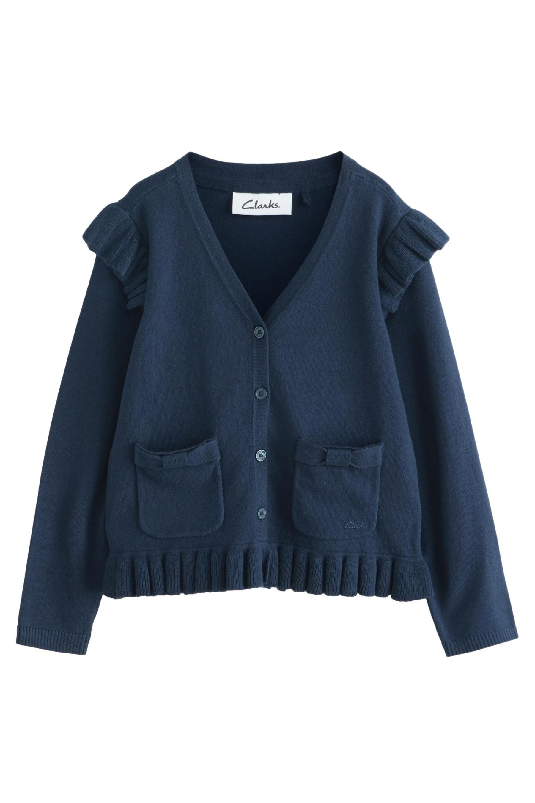 Strickjacke Clarks Strickjacke mit Rüschen für die Schule
