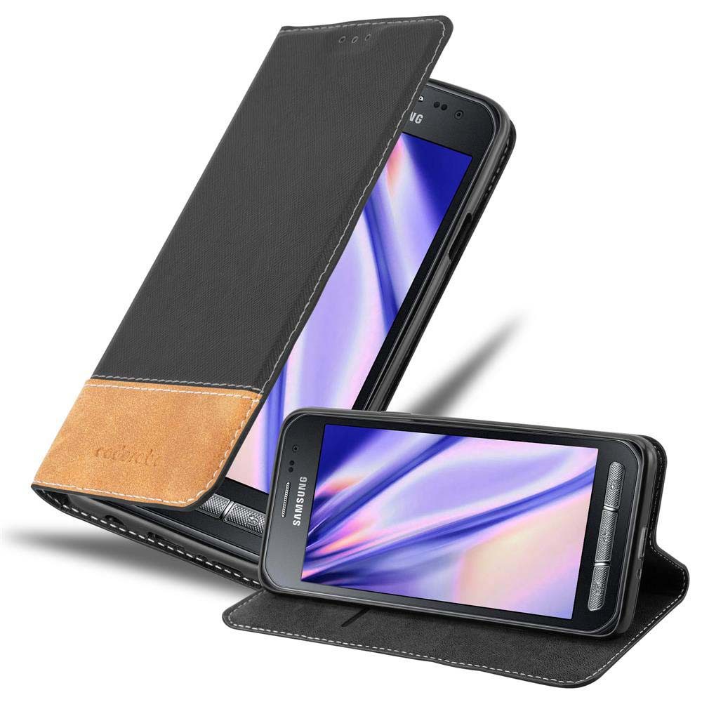 Cadorabo Handyhülle für Samsung Galaxy XCover 3 Hülle Samsung Galaxy XCover 3, Klappbare Handy Schutzhülle - Hülle - mit Standfunktion und Kartenfach