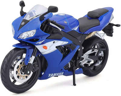 Maisto® Modellmotorrad Modellmotorrad - Yamaha YZF-R1 (blau, Maßstab 1:12), Maßstab 1:12, detailliertes Modell