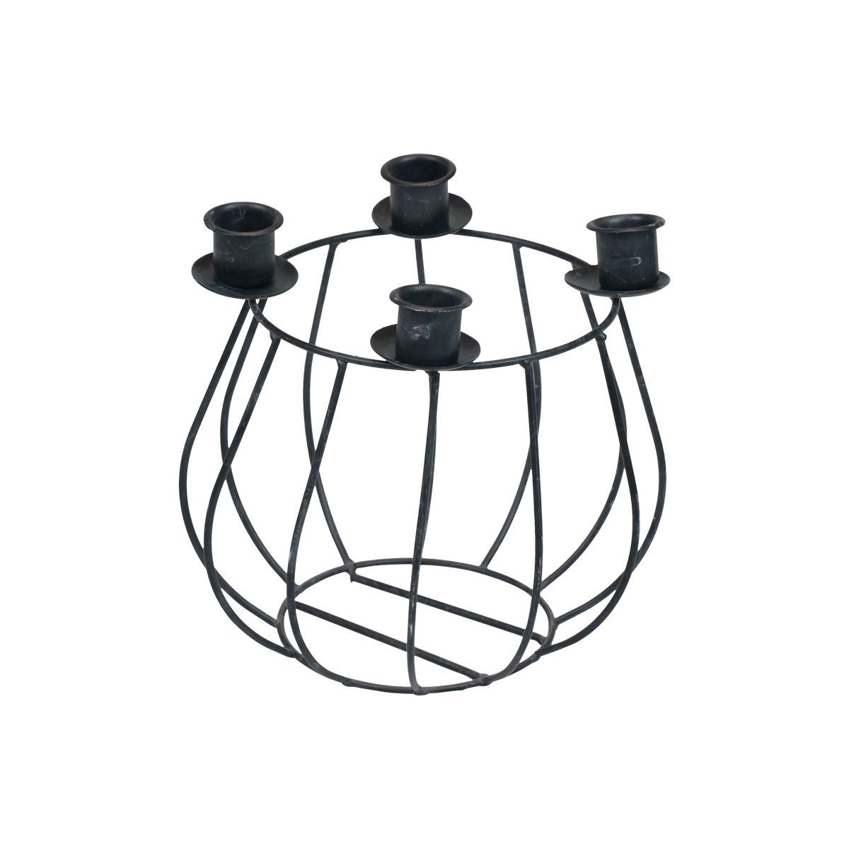 Viana Gartenfigur Kerzenhalter Adventskranz Metall Gitter günstig online kaufen