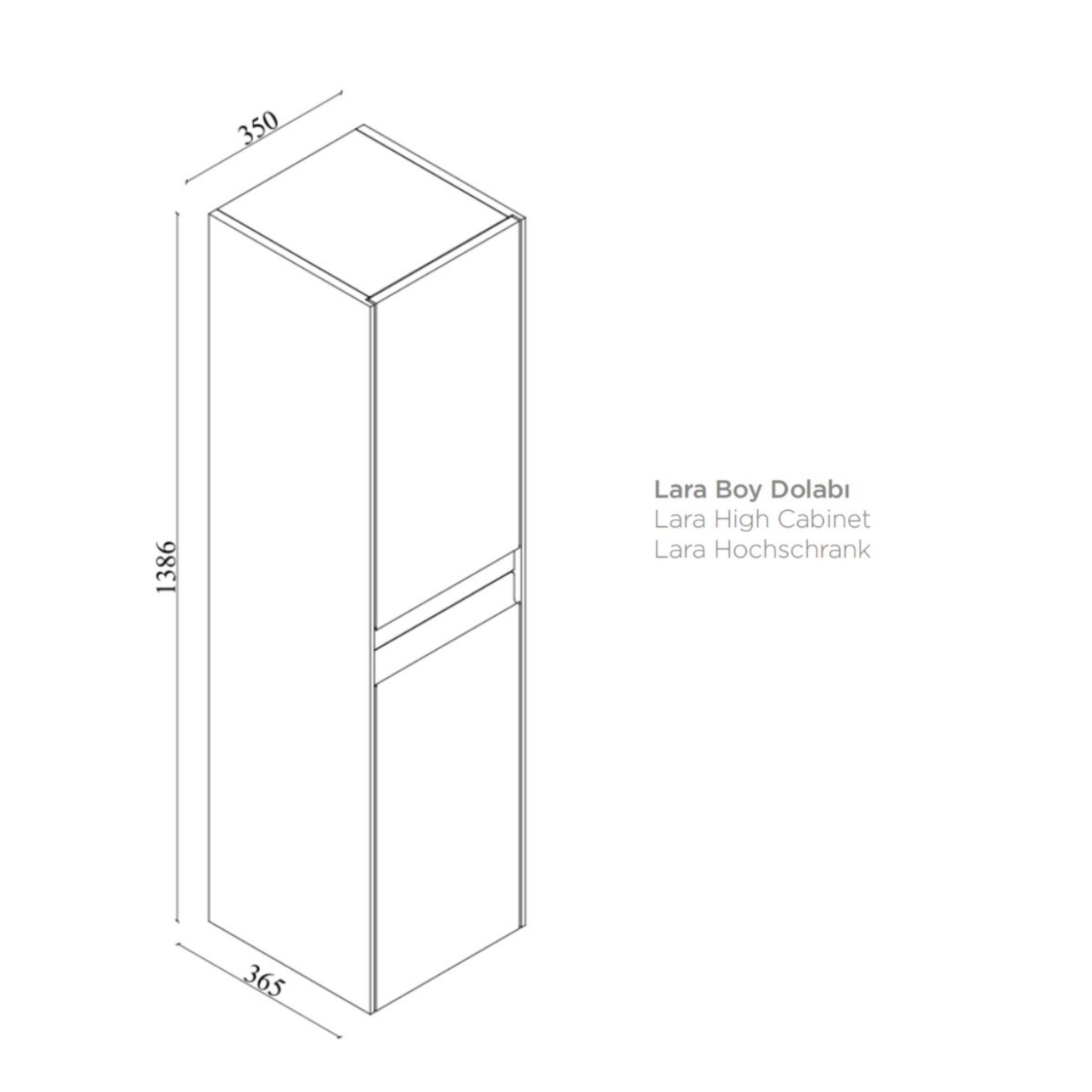 Karen Badmöbel-Set Optionaler Softclose, mit Lara mit 1-St., Standartmäßig (Unterschrank, Waschbecken), Konsole, Unterschrank Elegantes Griffleisten Spiegelschrank, Konsole, (Komplett-Set, mit 4-Teilig & Hochschrank, Schubladen, Spiegelschrank Design, Matt-Beschichtung, Regalen), Türen