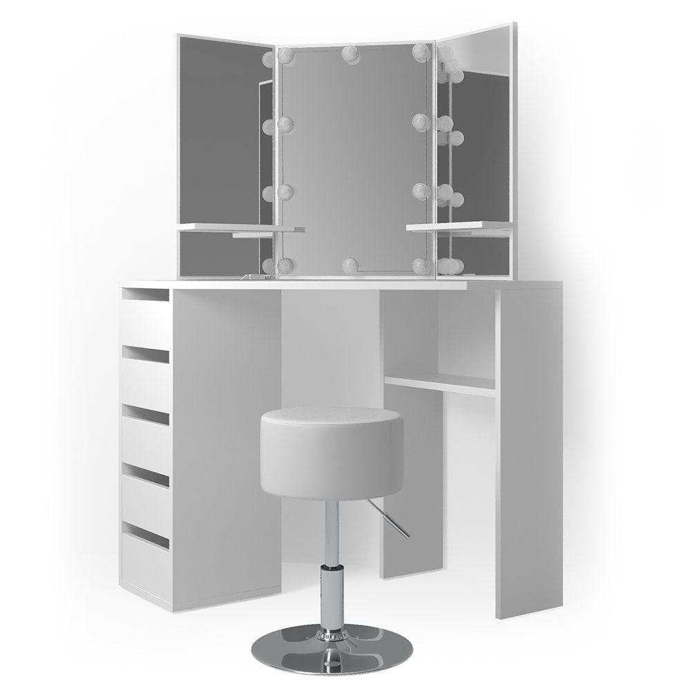 Vicco Schminktisch Arielle, Weiß, 110 cm günstig online kaufen