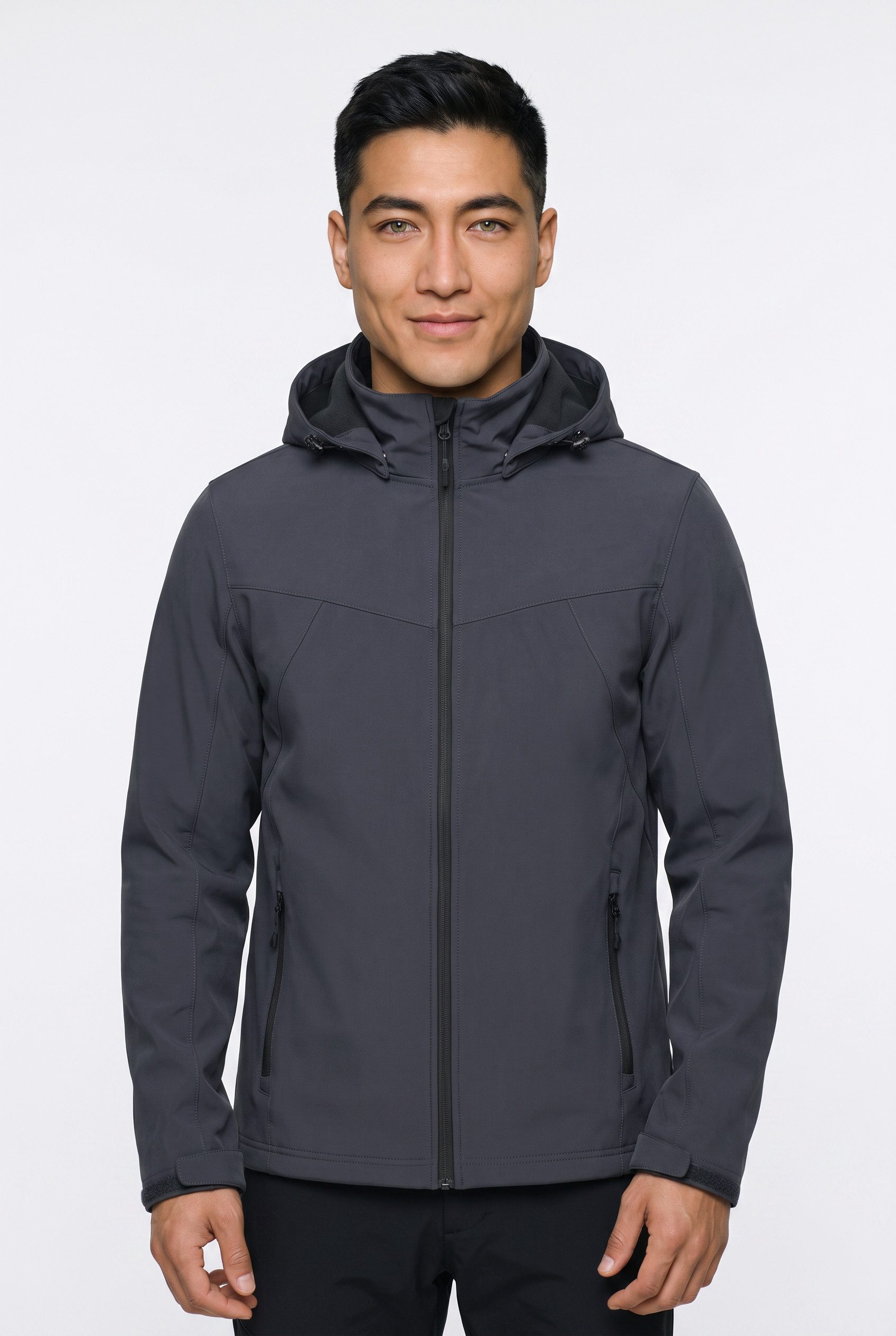 Icepeak Softshelljacke ICEPEAK BRIMFIELD mit abnehmbarer Kapuze, winddicht, wasserabweisend, atmungsaktiv