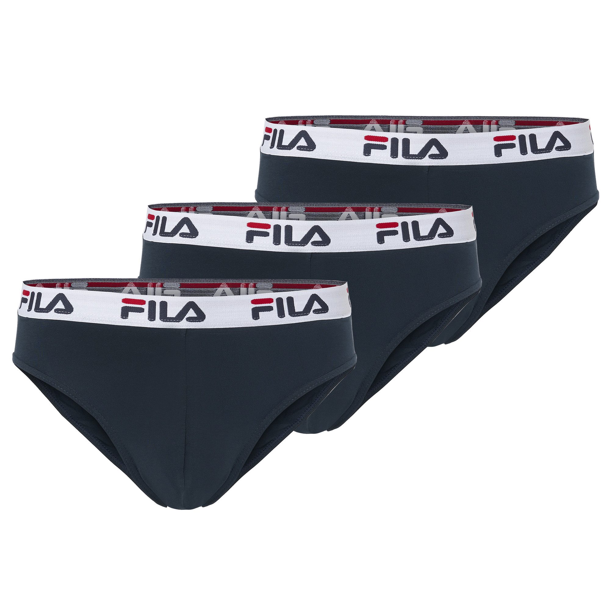 Fila Slip MAN BRIEF (3er Pack) mit elastischem Logobund