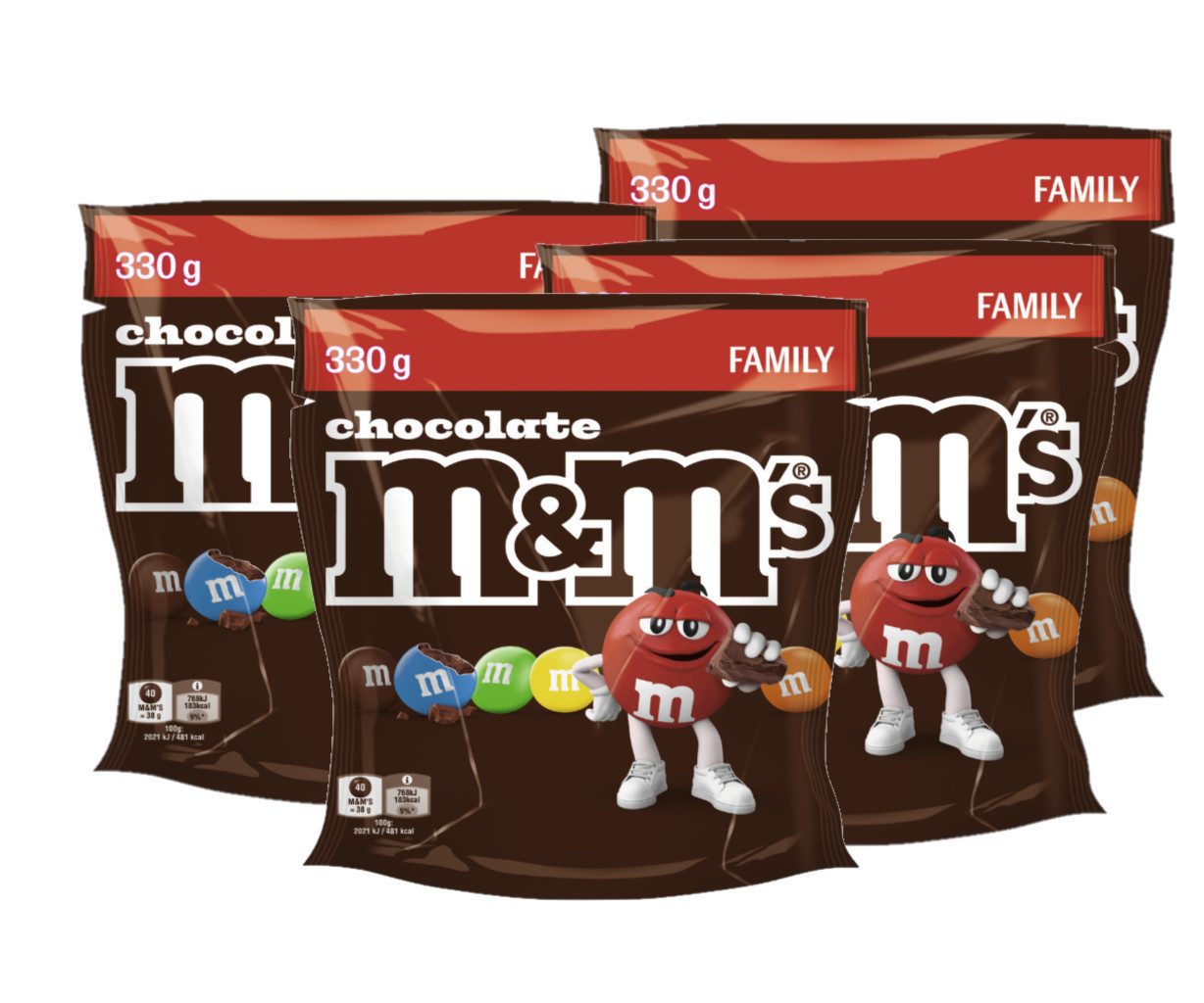M&M's Süßigkeit M&M'S Choco 4x 330g (1320g)