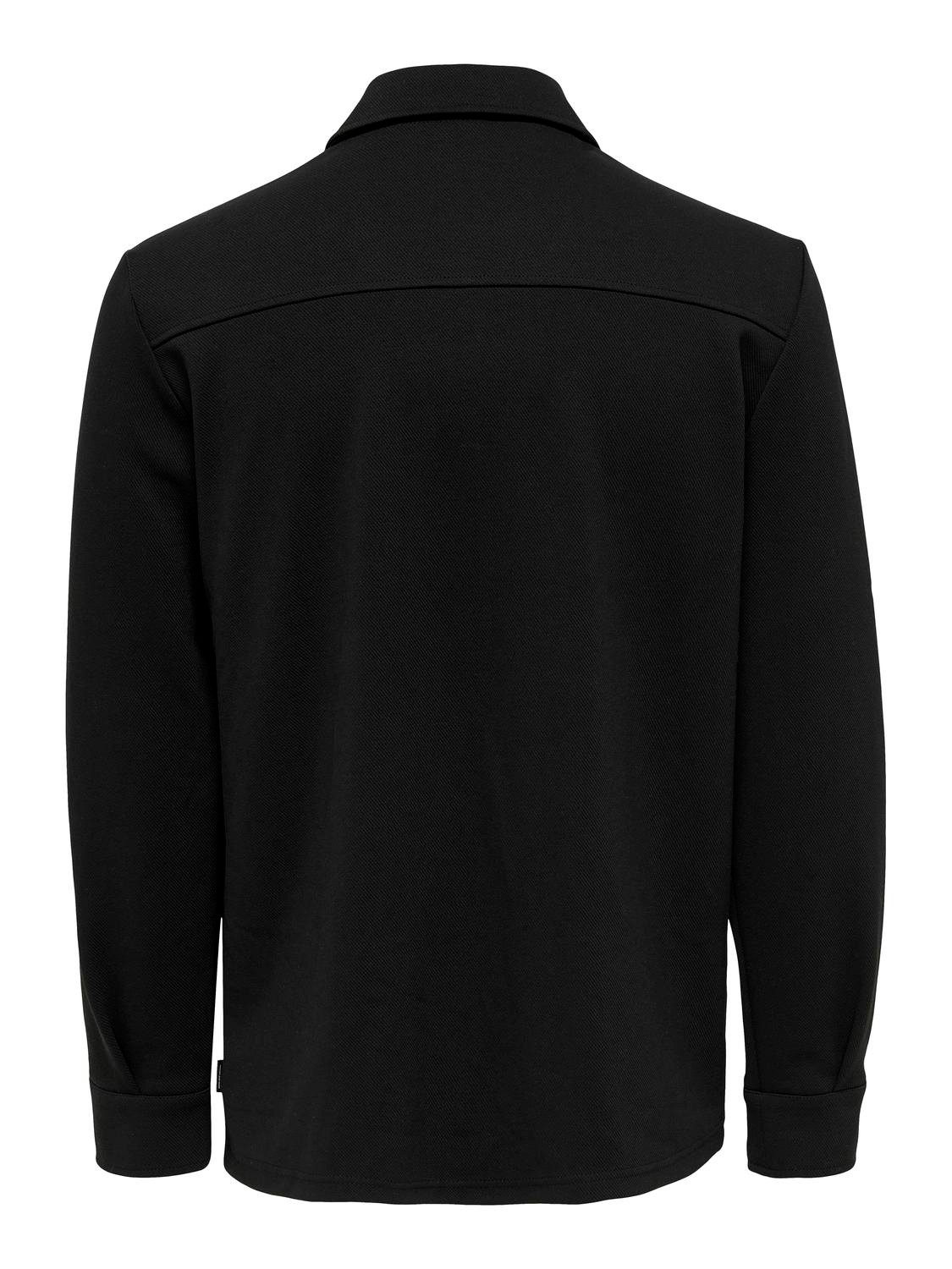 ONLY & SONS Langarmhemd ONSNEWKODYL OVERSHIRT SWEAT NOOS Materialmix, regular fit