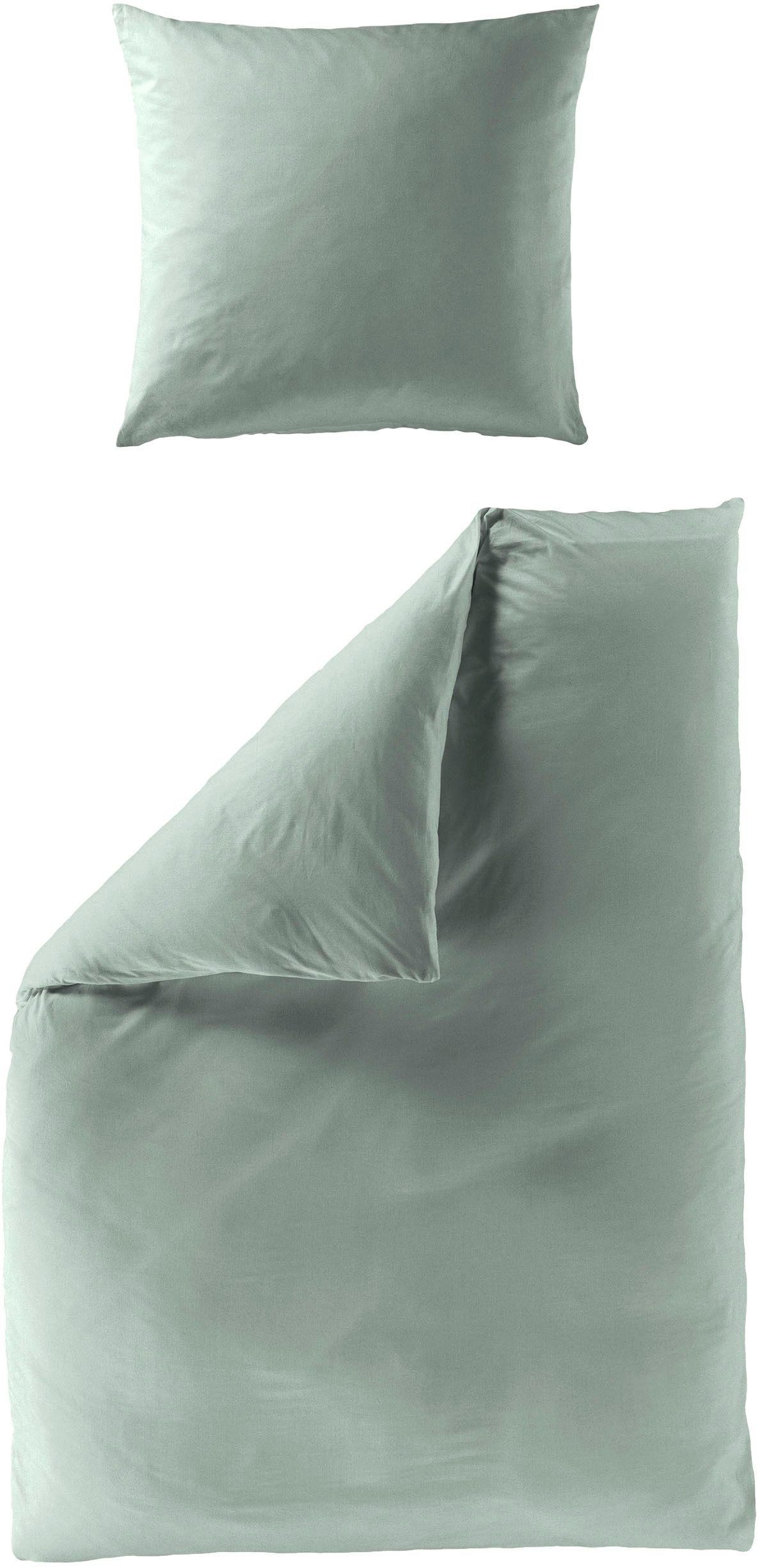 BIERBAUM Bettwäsche Elegant uni, Mako-Satin, 2 günstig online kaufen