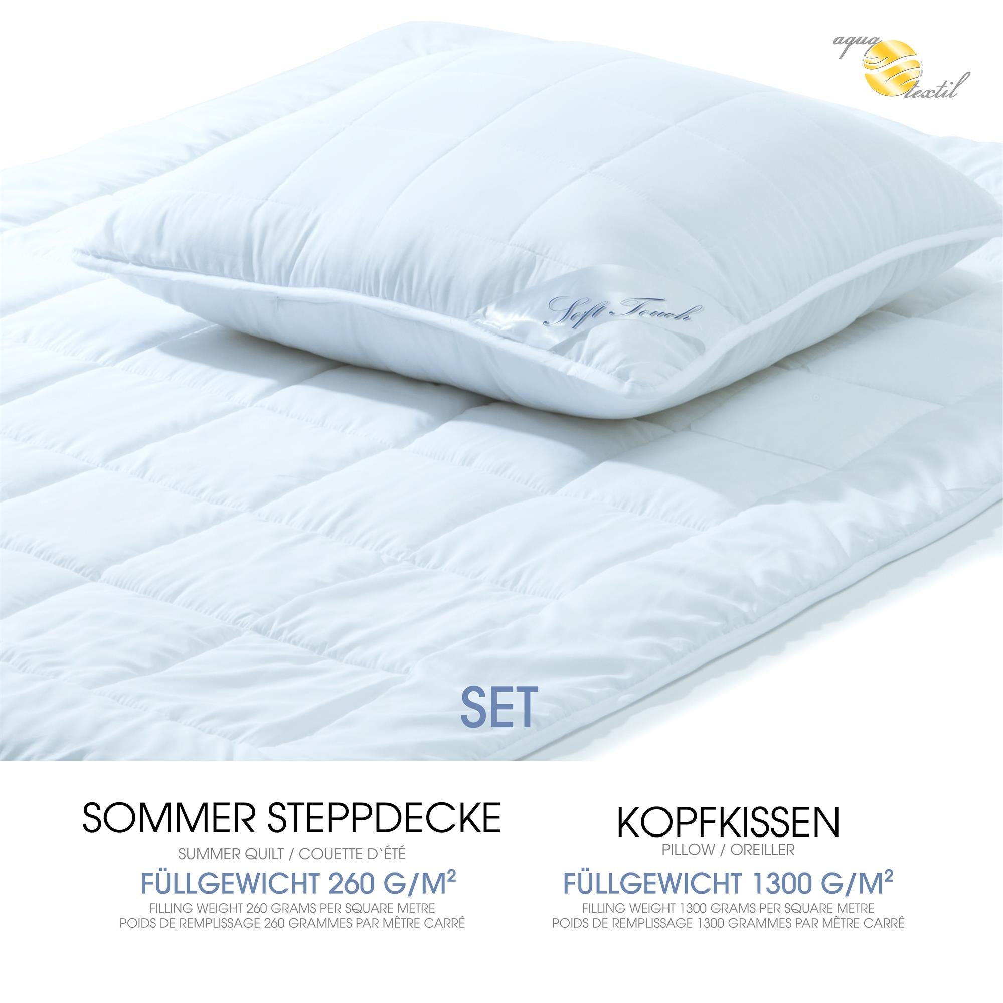 aqua-textil Bettdecke, Kopfkissen + Topper Soft günstig online kaufen
