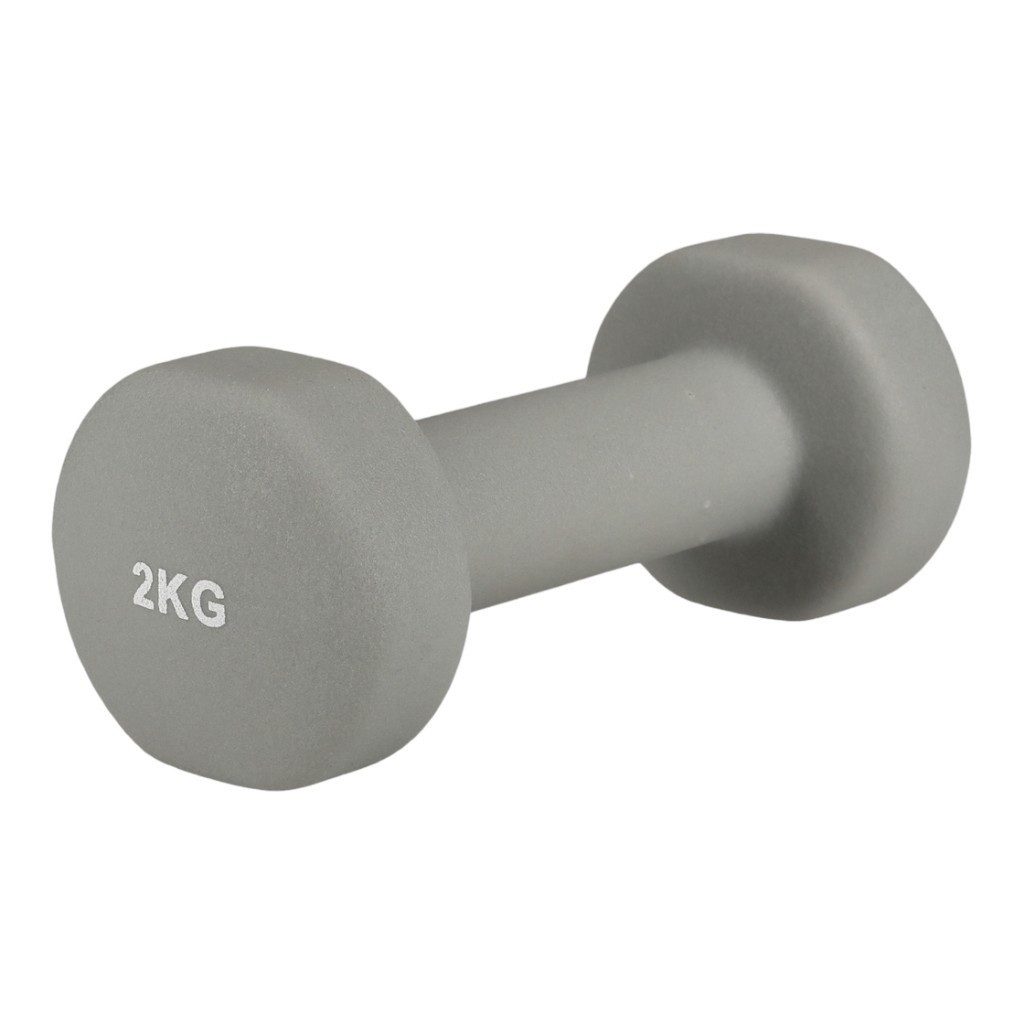 Kurzhantel Dumbbell grau 2kg - 1 Stück