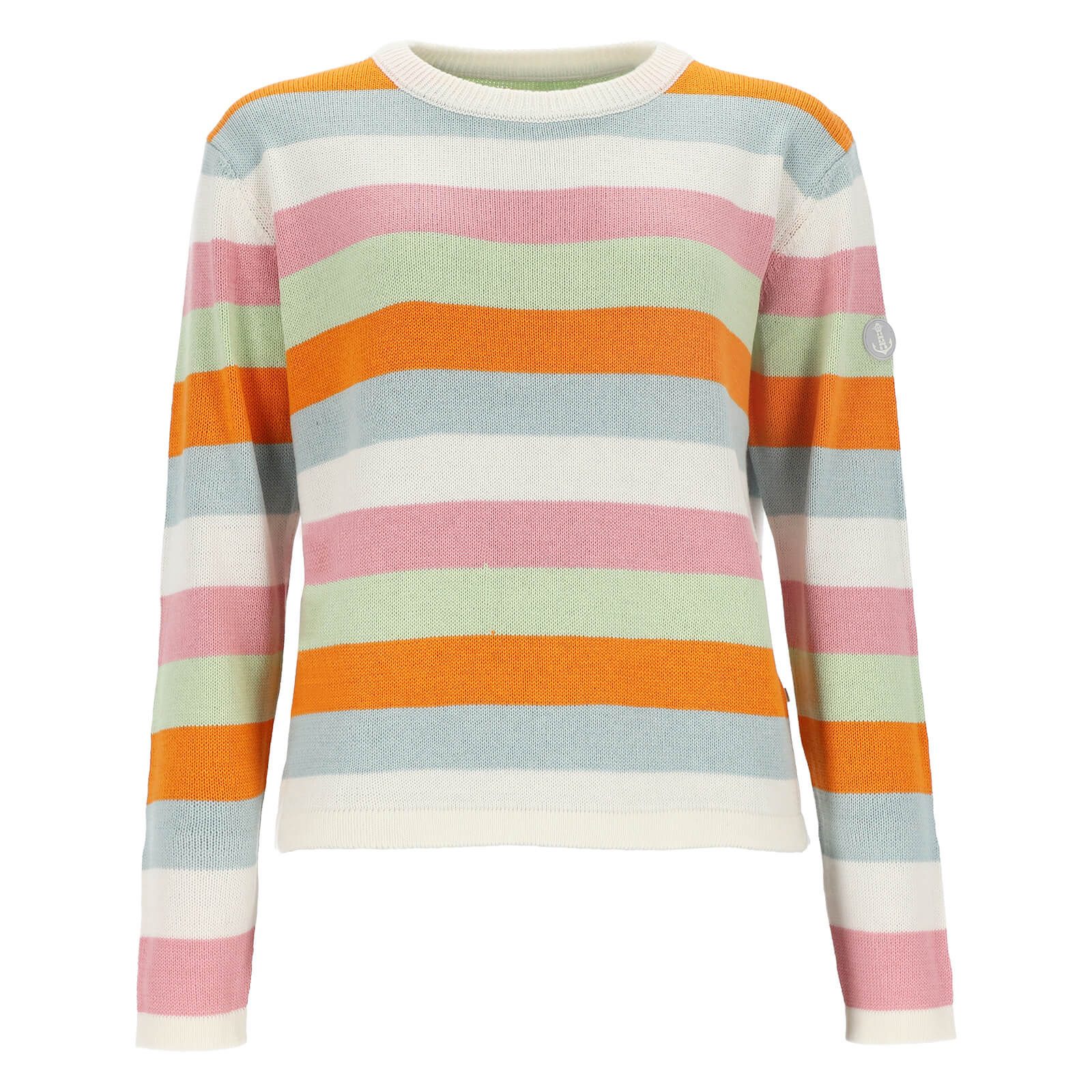 Leitfeuer Streifenpullover 80880 Damen Strickpullover mit Streifen - Pullover mit überschnittenen Arm