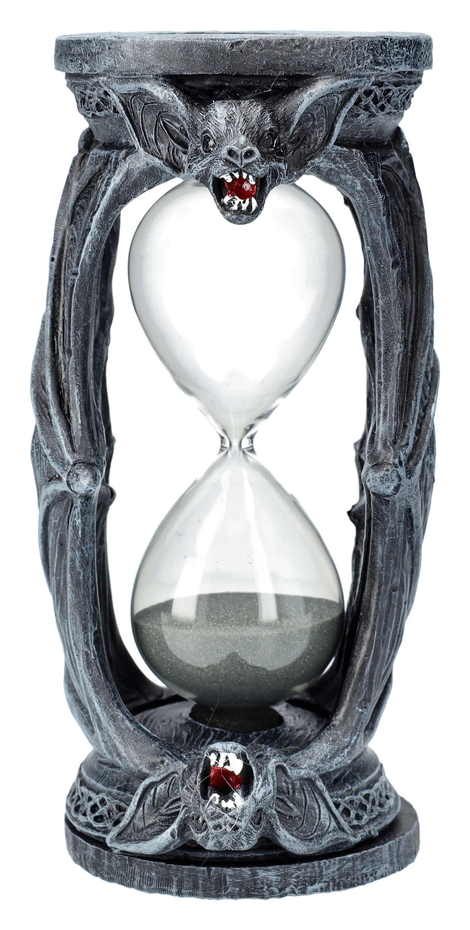 Figuren Shop GmbH Sanduhr Sanduhr - Vampir Fledermaus - Fantasy Gothic Deko Tierdeko
