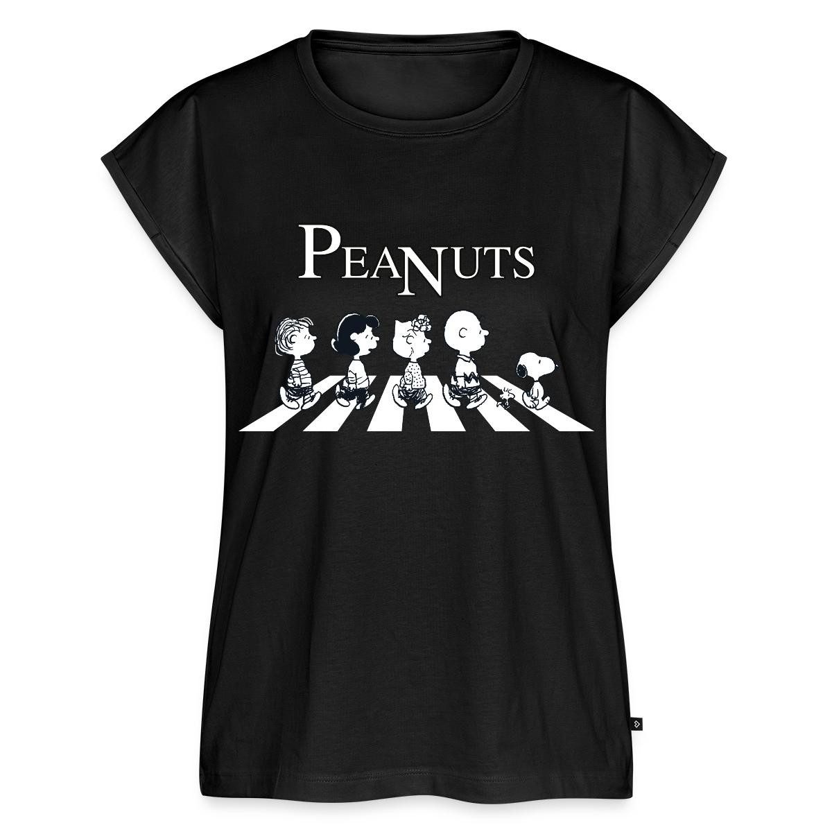 Spreadshirt T-Shirt Peanuts and Friends Abbey Road Damen Casual Relaxed T-Shirt (1-tlg)